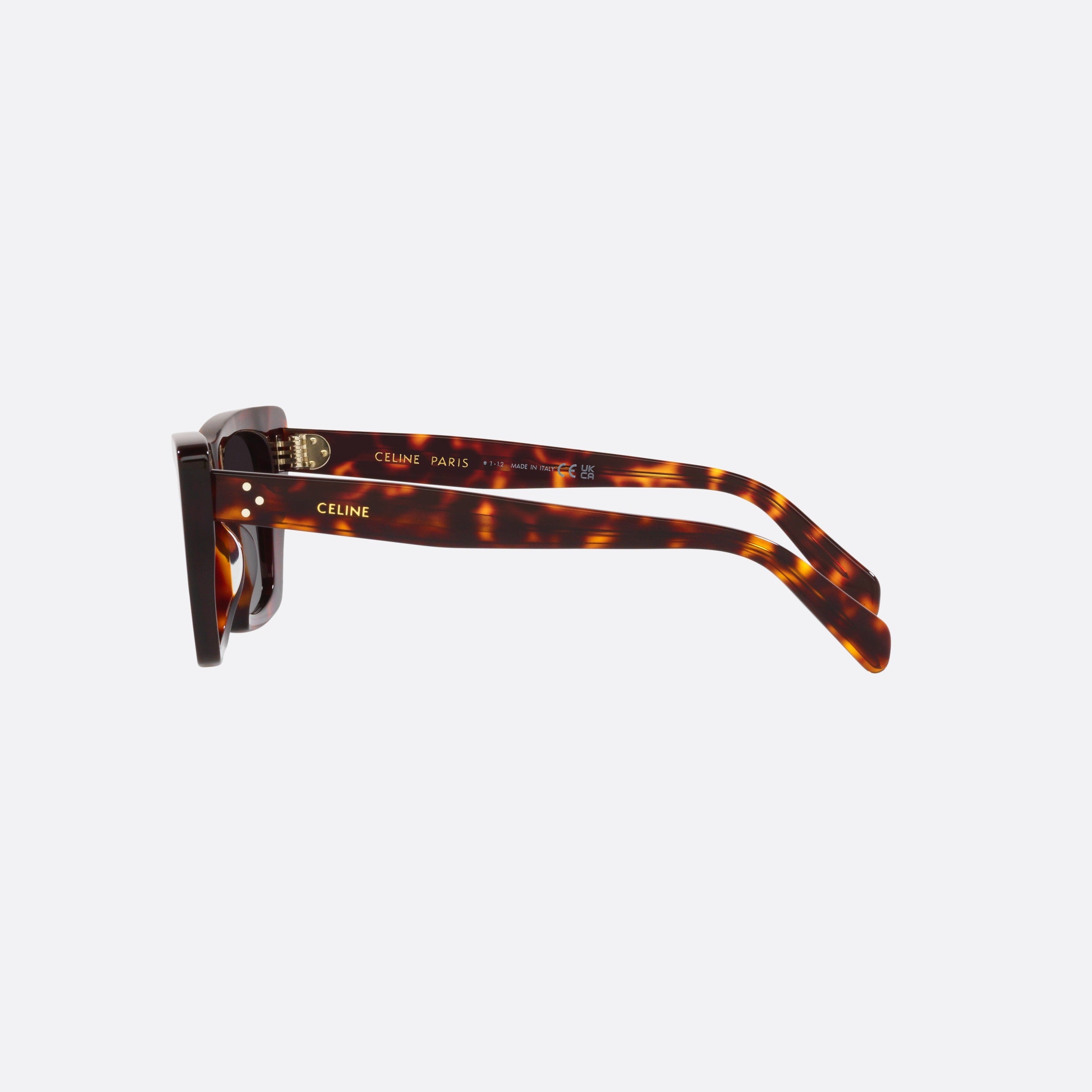 Celine 51mm Cl40187i 52a Brown Rectangle Women Sunglasses - Detail View