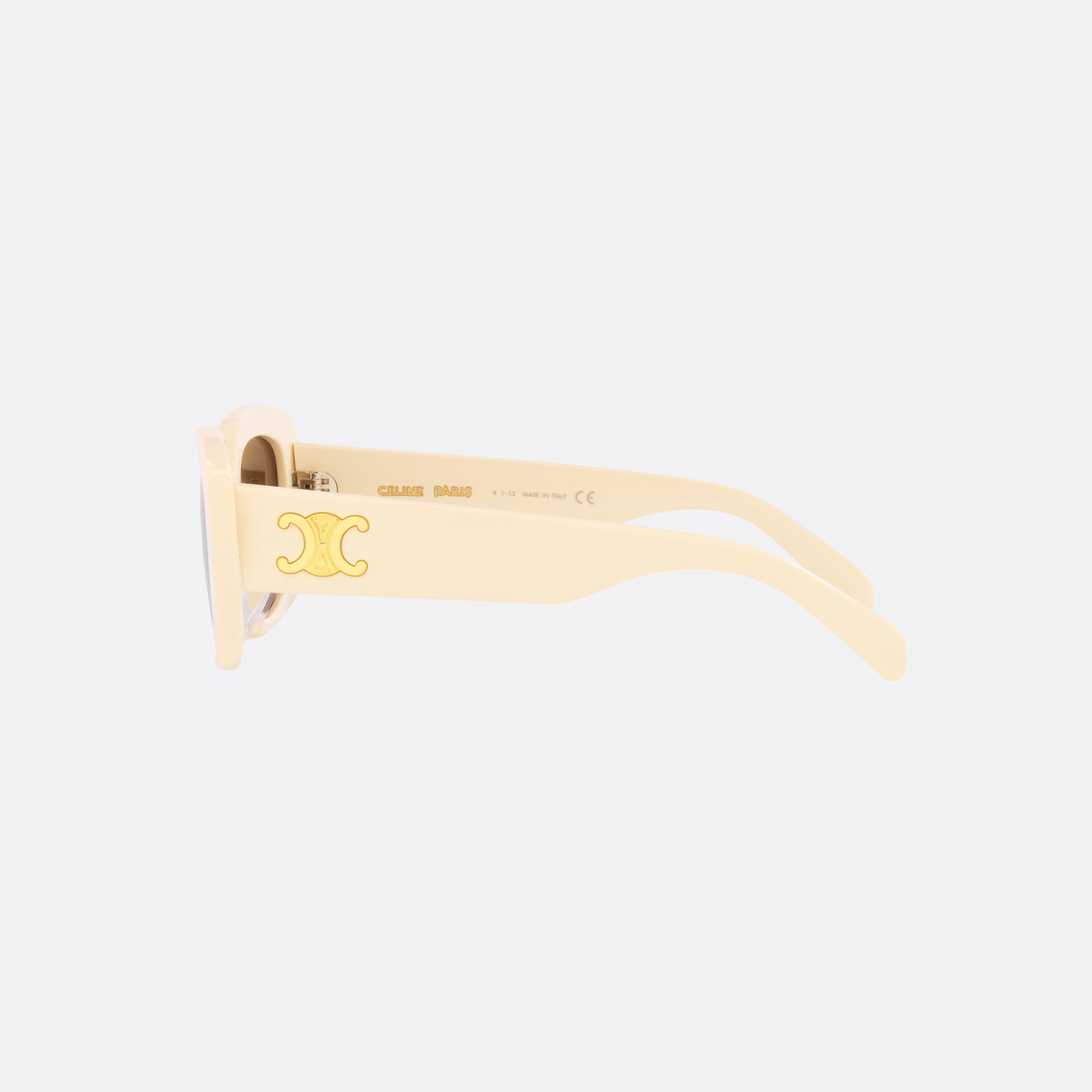 Celine 55mm Cl40216u Beige Irregular Women Sunglasses - Detail View