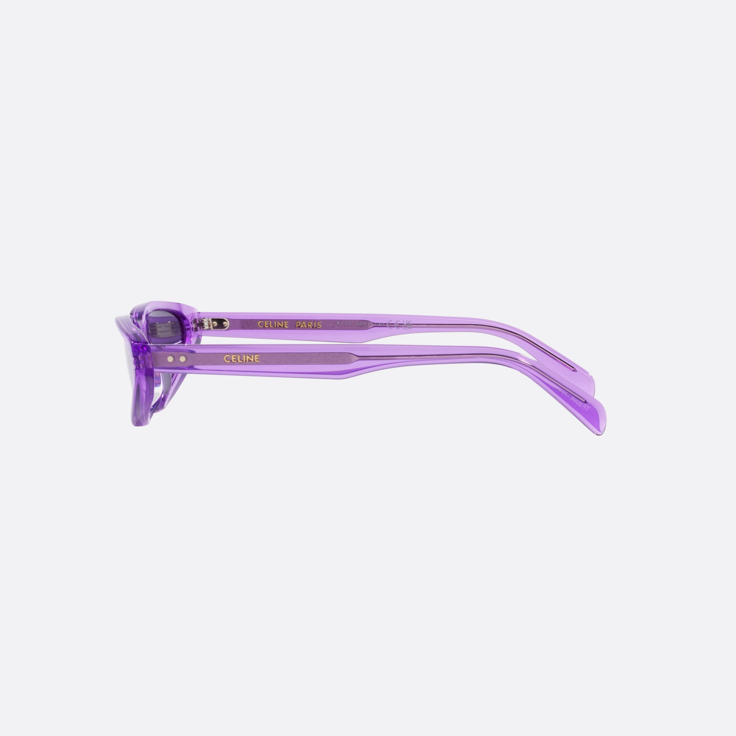Celine 28mm Cl40231i Purple Rectangular Women Sunglasses - Detail View