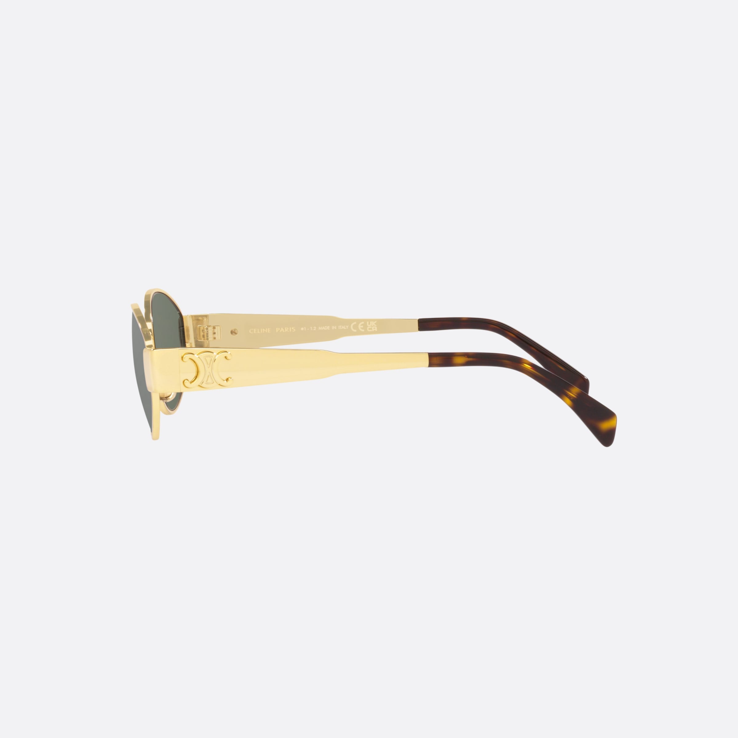 Celine 54mm Cl40235u 30n Gold Oval Women Sunglasses - Detail View