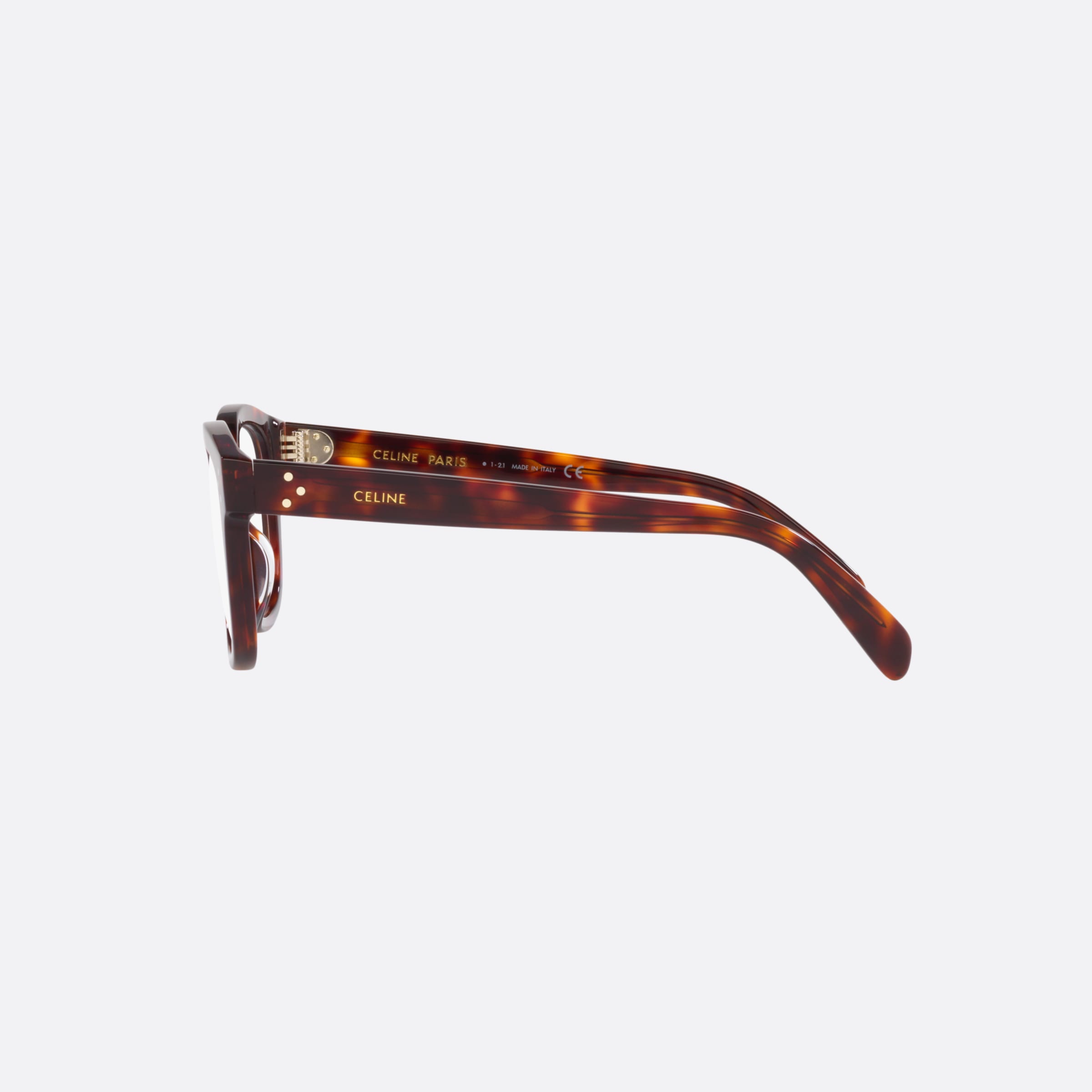 Celine 44mm Cl50098i Tortoise Irregular Women Eyeglasses - Detail View