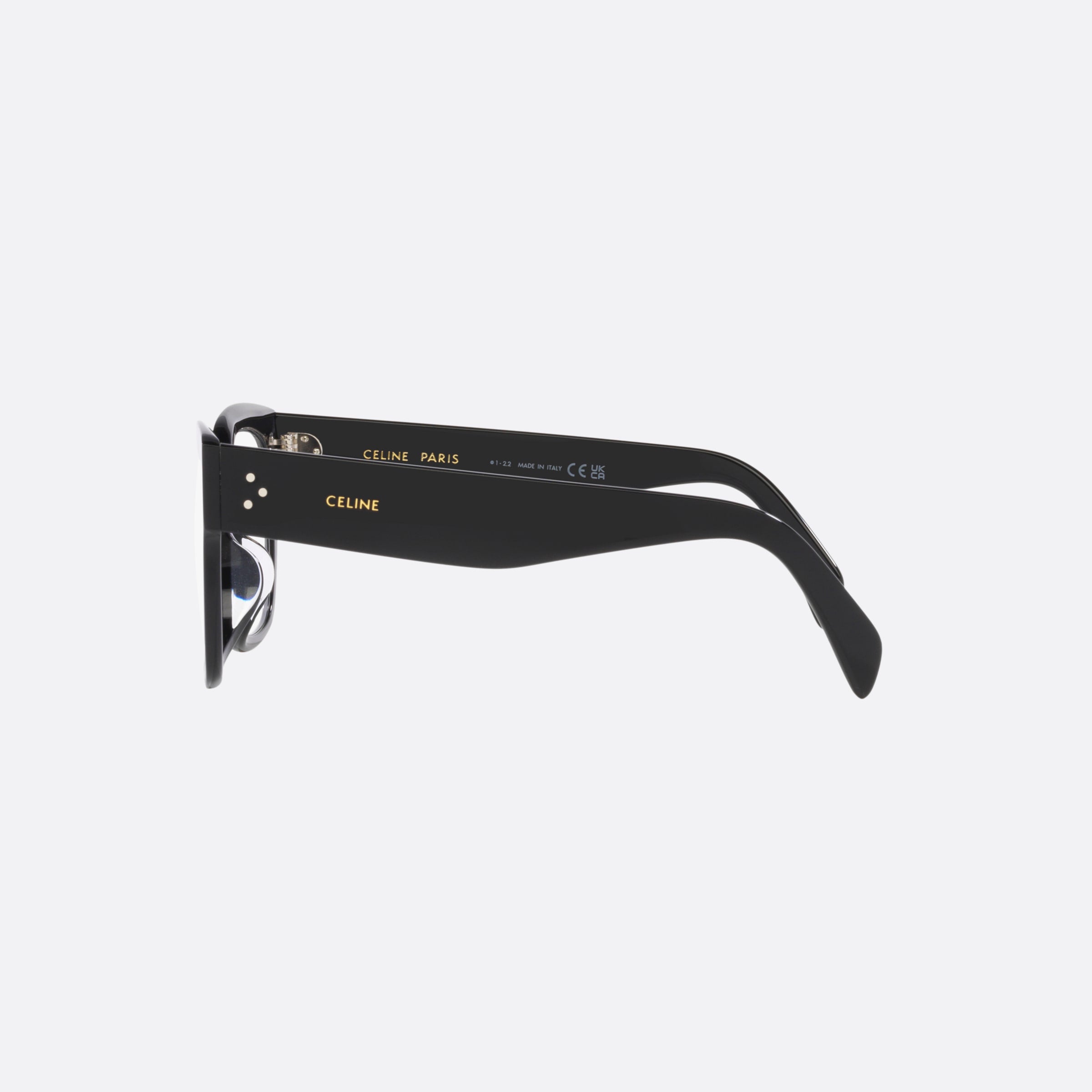 Celine 52mm Cl50110u Black Rectangular Women Eyeglasses - Detail View