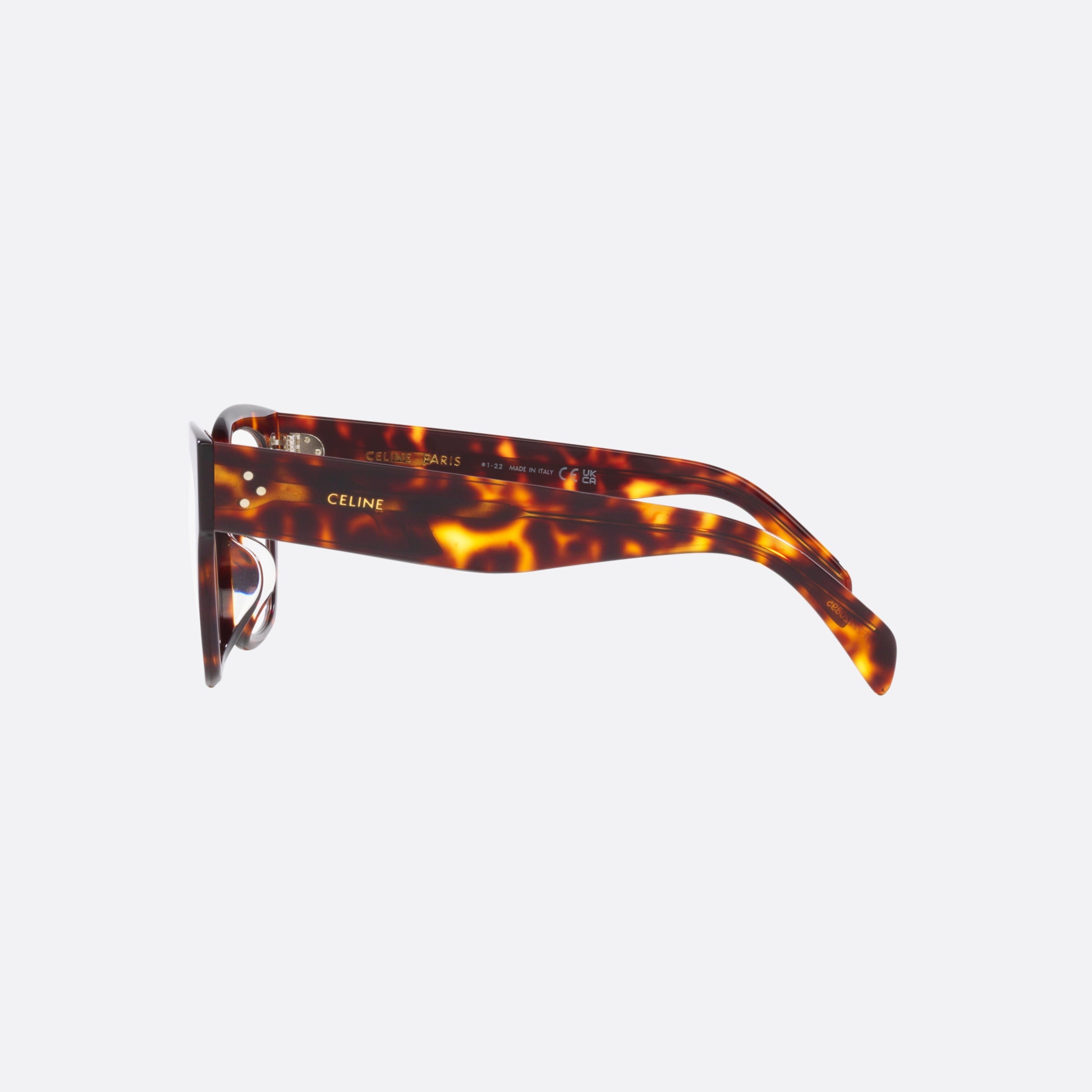 Celine 46mm Cl50110u Tortoise Rectangular Women Eyeglasses - Detail View
