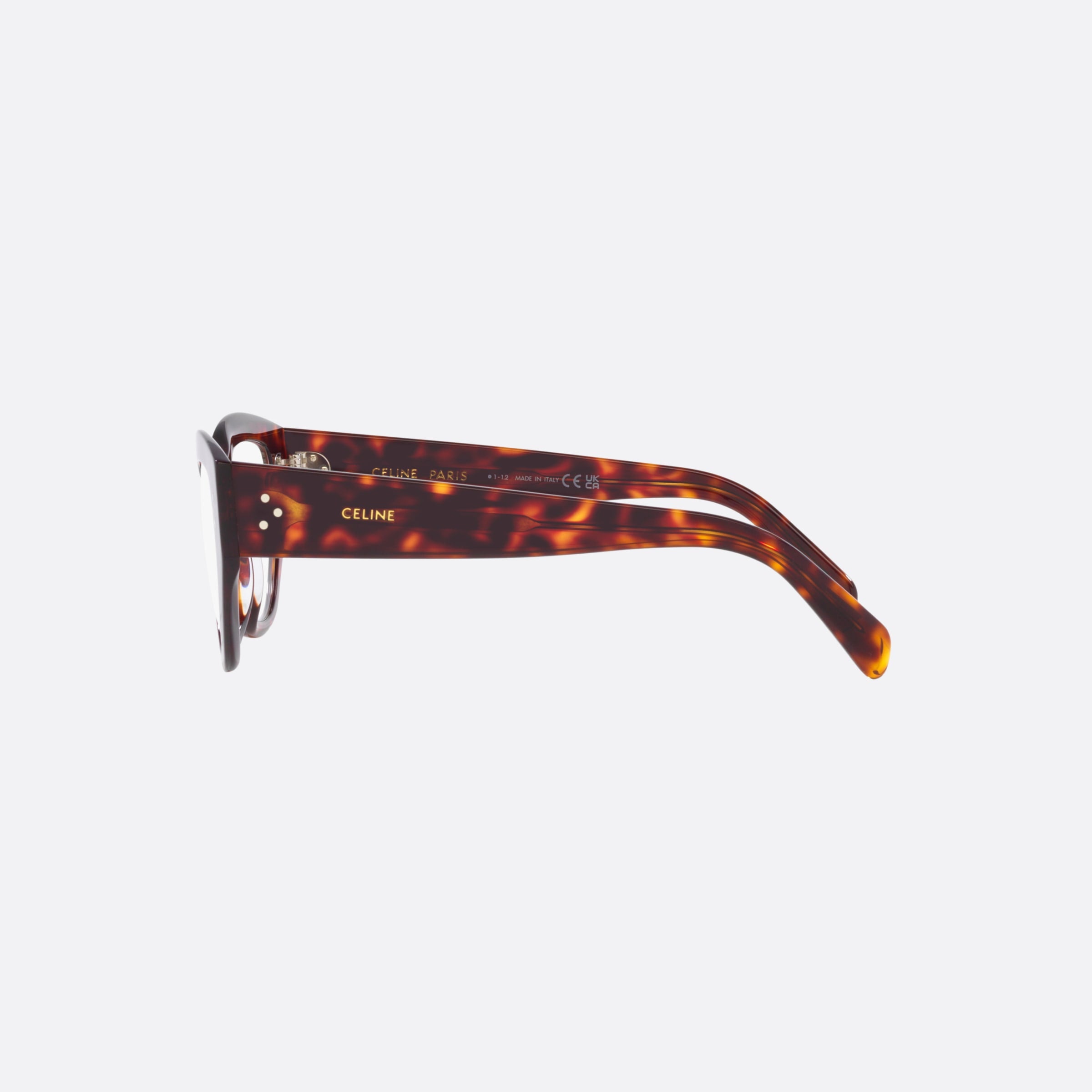 Celine 40mm Cl50111i Tortoise Rectangular Women Eyeglasses - Detail View