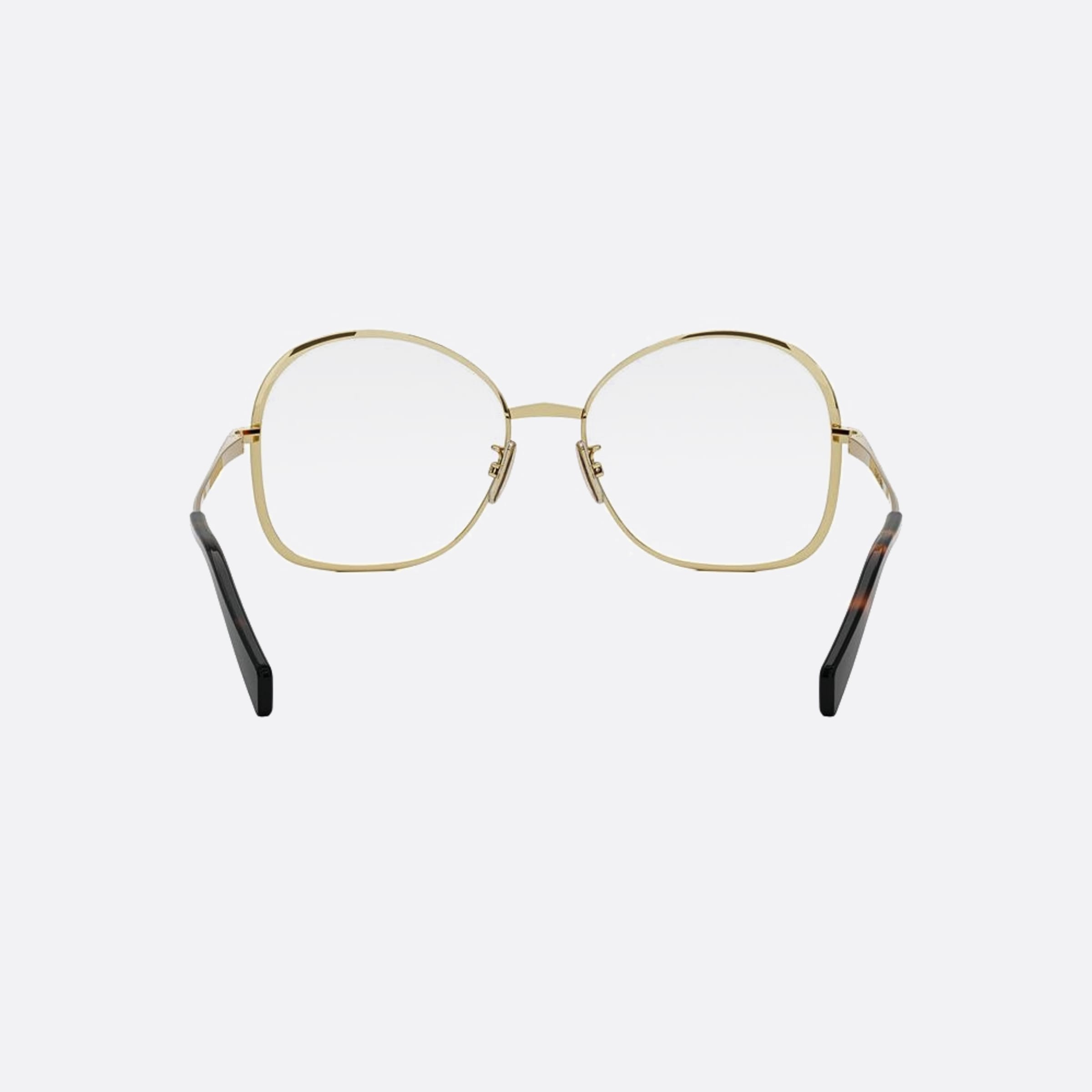 Celine 56mm Metal Gold Geometric Women Eyeglasses - Additional Angle