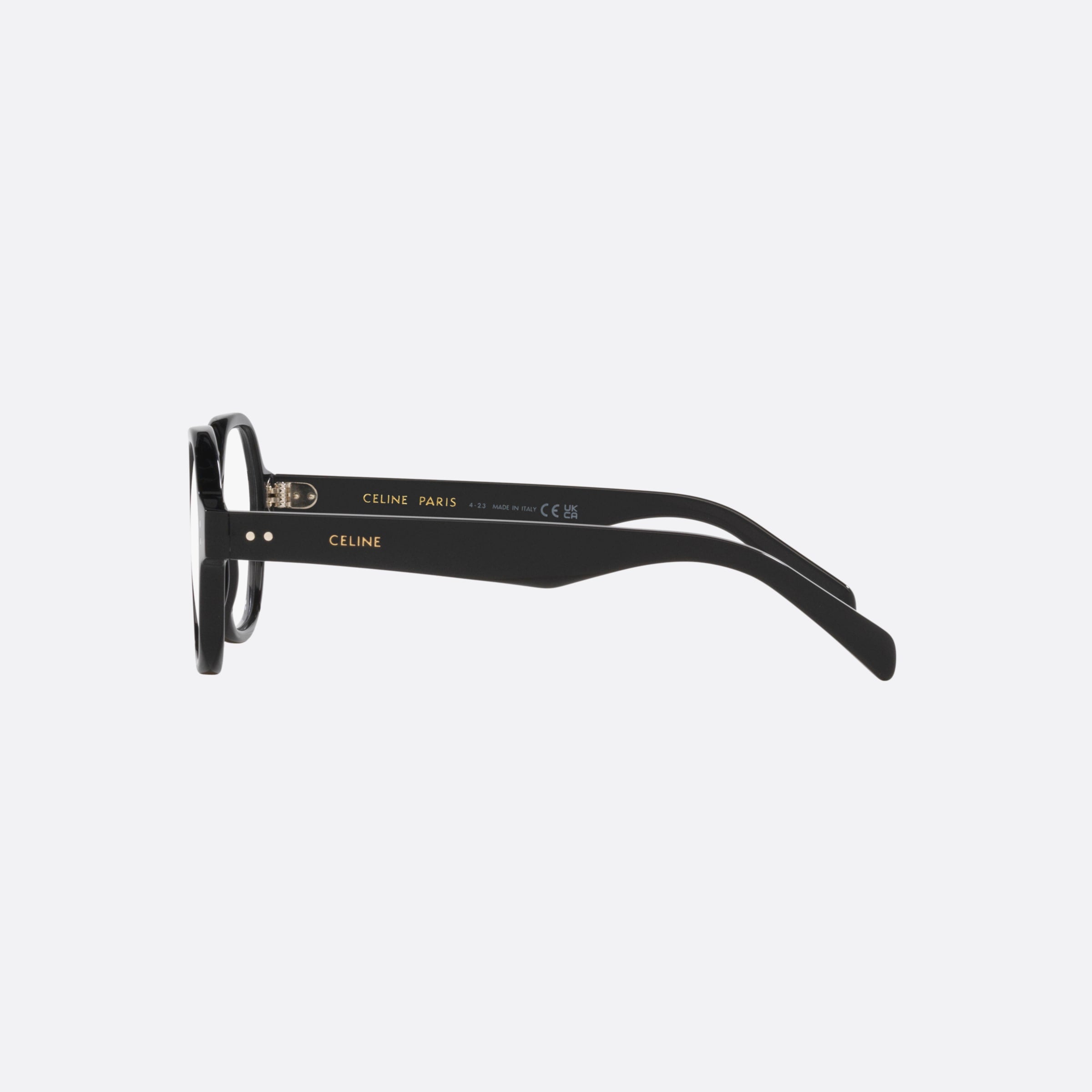 Celine 49mm Thin Dots Cl50142i Black Irregular Women Eyeglasses - Detail View