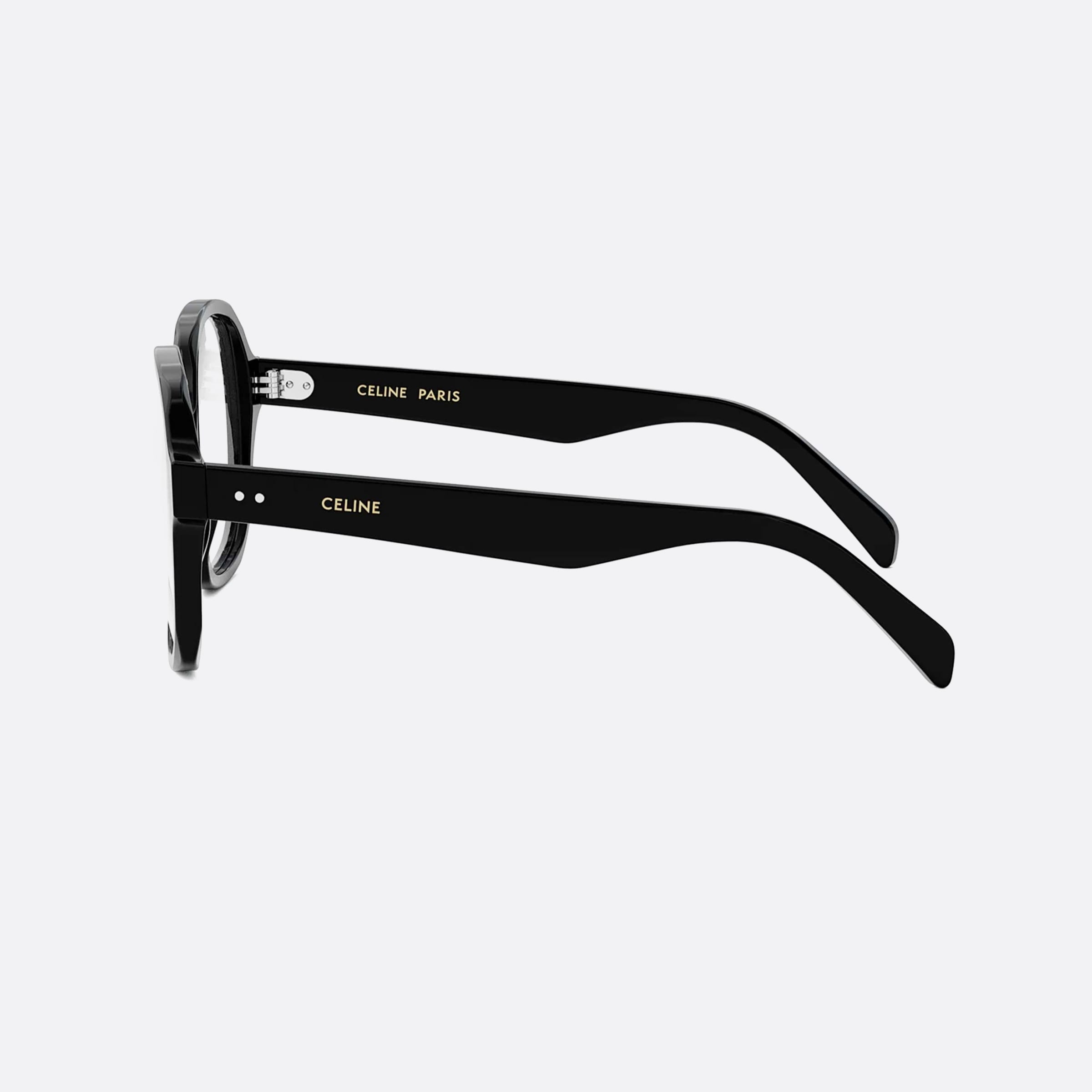 Celine 56mm Thin Cl50151i Black Women Eyeglasses - Detail View