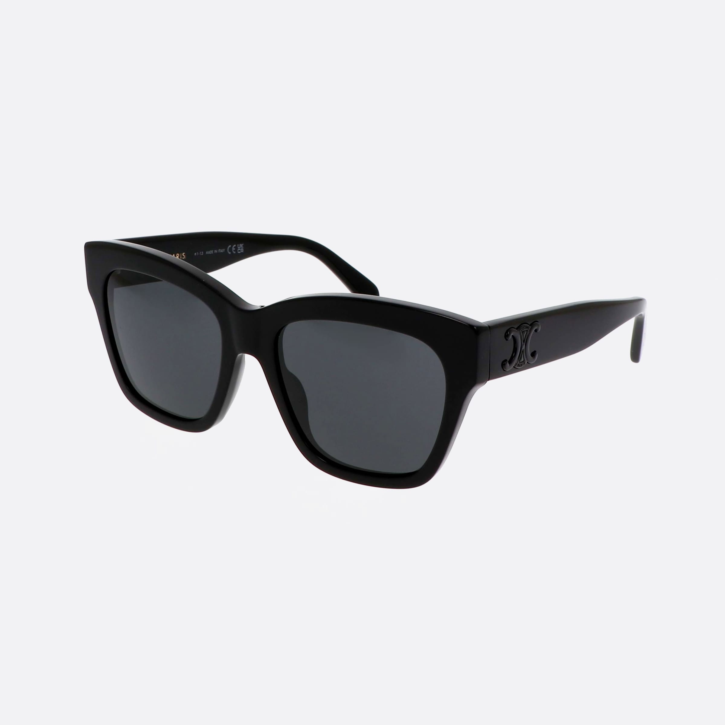 Celine 55mm Triomphe Cl40253i 01a Black Unisex Sunglasses - Main View