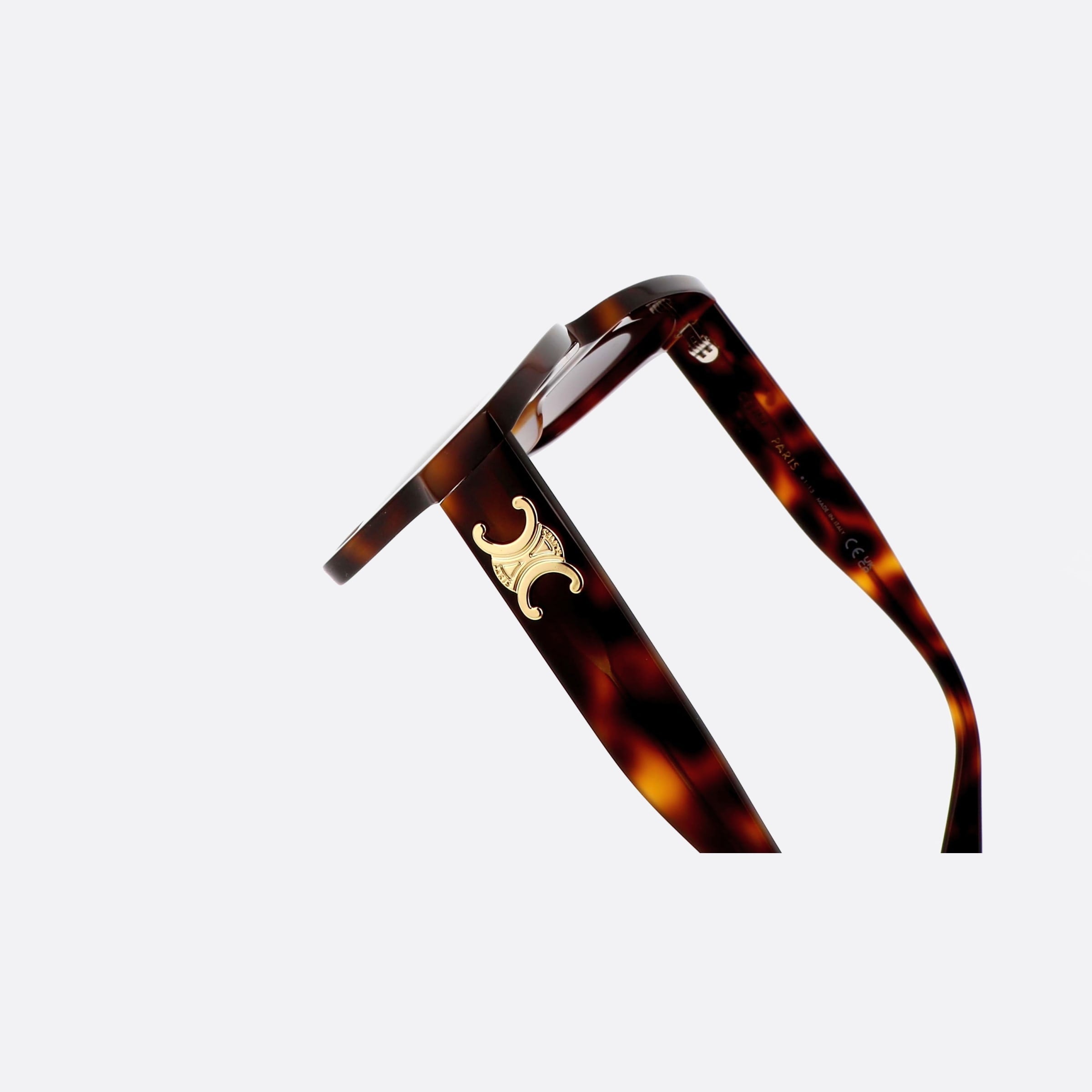 Celine 55mm Triomphe Cl40253i 53k Havana Geometric Women Sunglasses - Lifestyle Shot