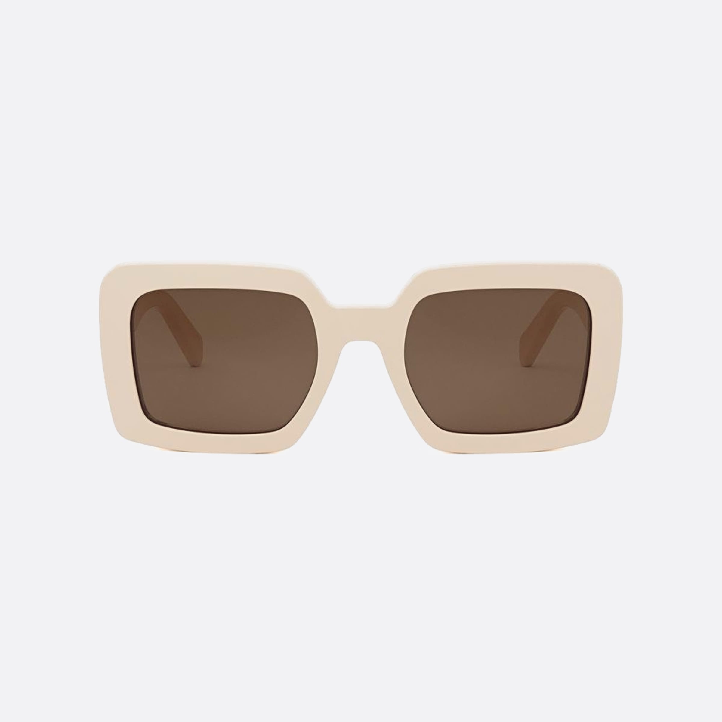 Celine 56mm Triomphe 25e White Squared Women Sunglasses - Main View