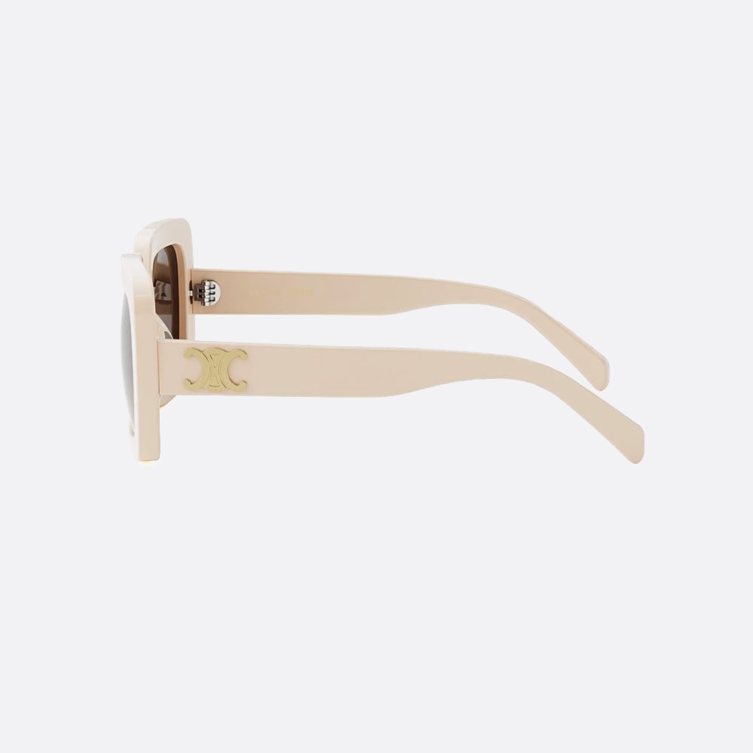 Celine 56mm Triomphe 25e White Squared Women Sunglasses - Detail View