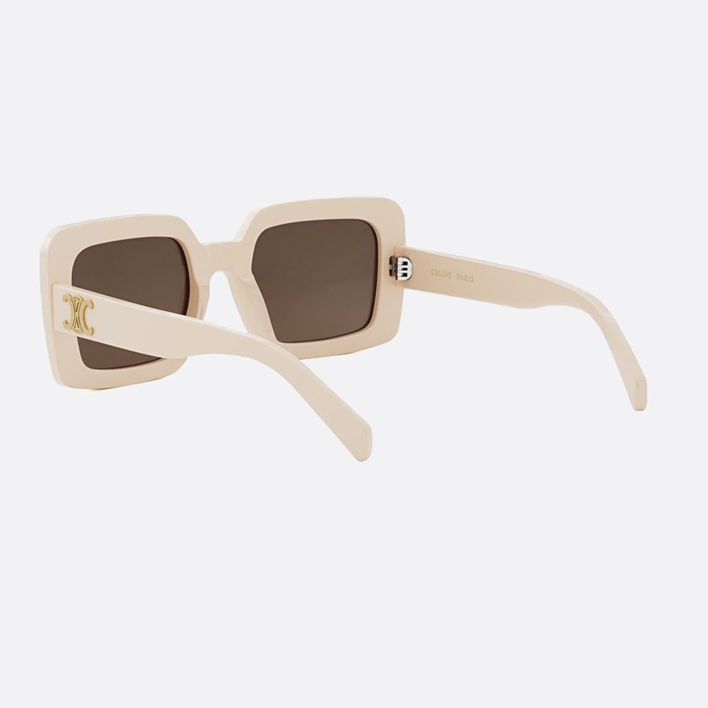 Celine 56mm Triomphe 25e White Squared Women Sunglasses - Lifestyle Shot