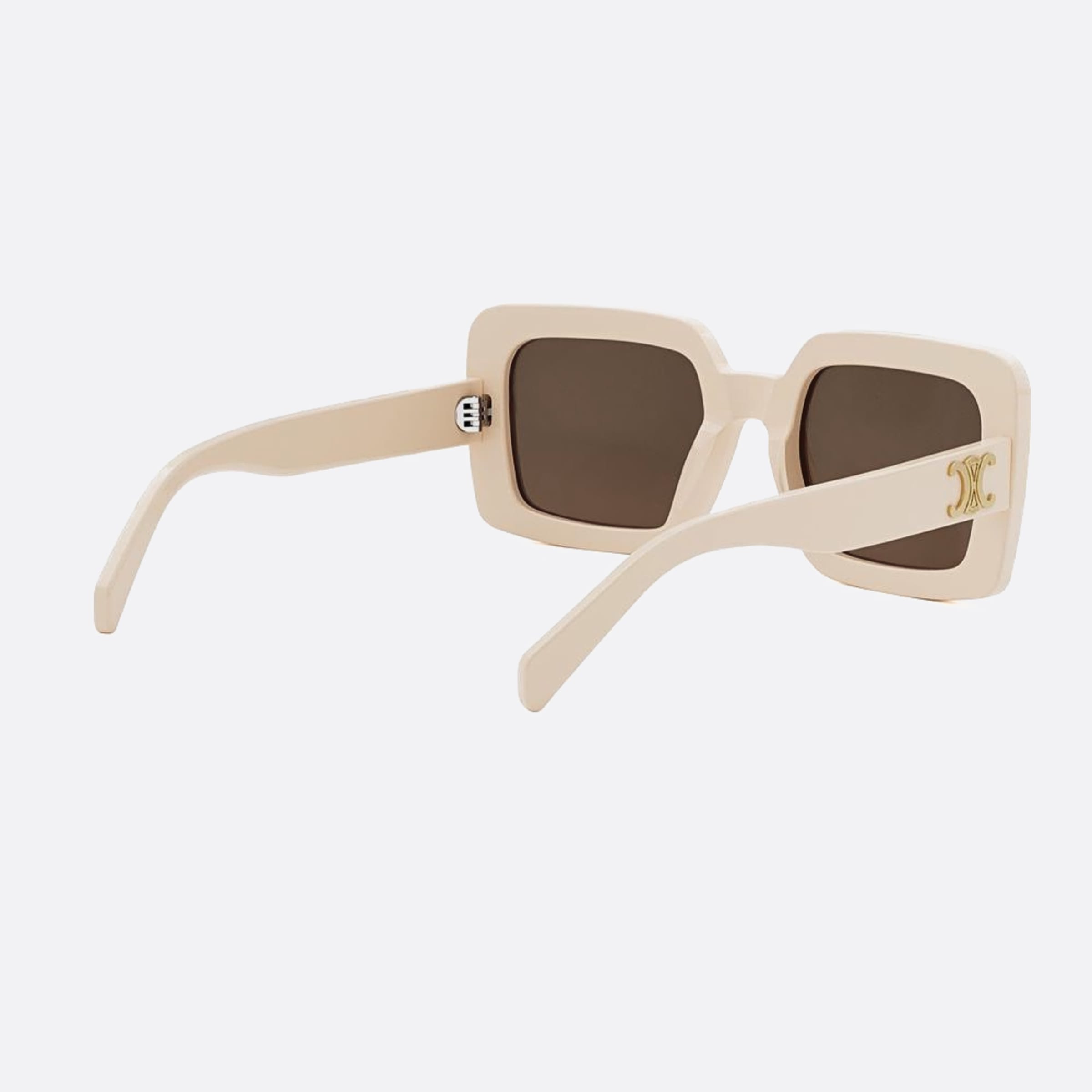 Celine 56mm Triomphe 25e White Squared Women Sunglasses - Additional Angle