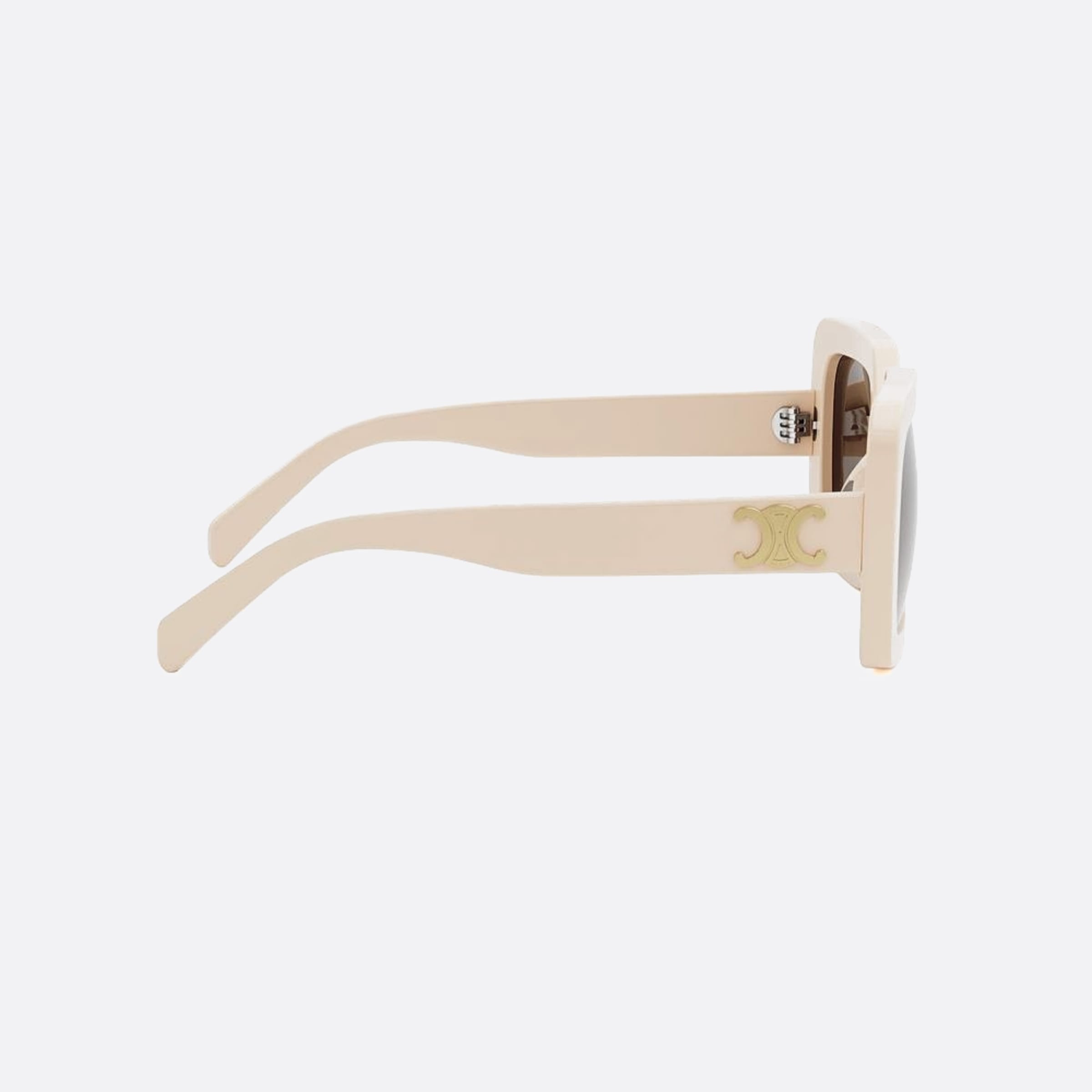 Celine 56mm Triomphe 25e White Squared Women Sunglasses - Additional Angle