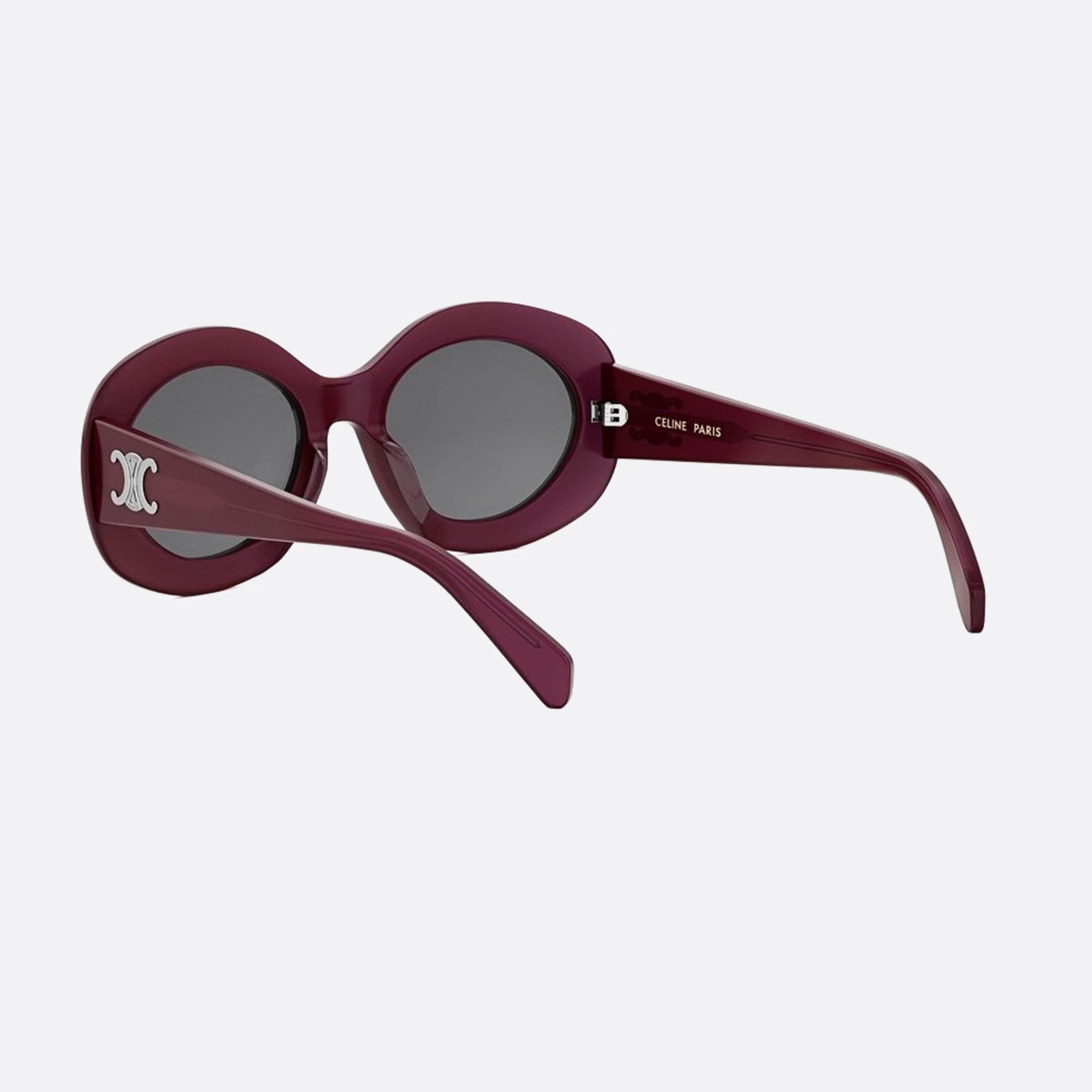 Celine 54mm Triomphe 69a Red Round Women Sunglasses - Lifestyle Shot