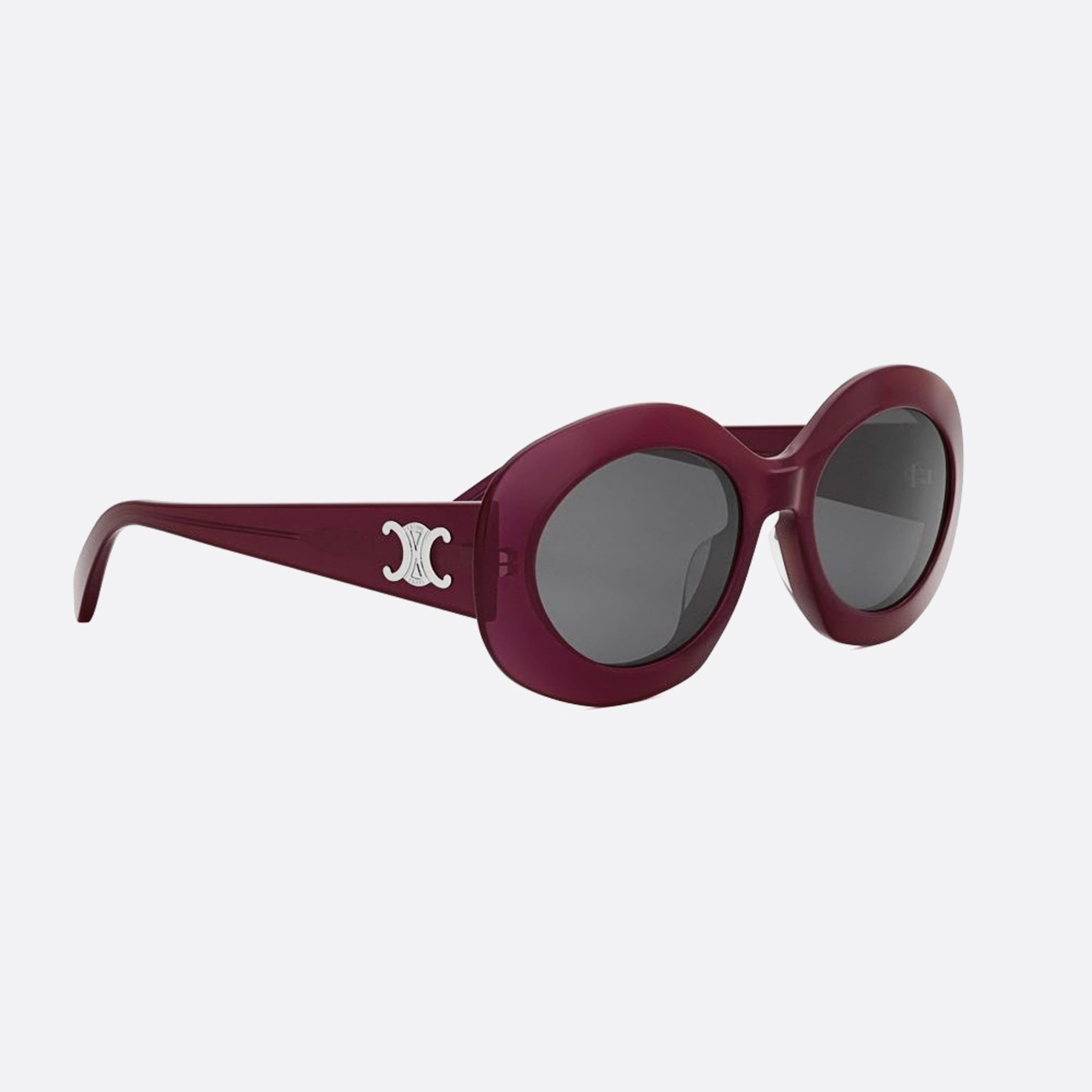 Celine 54mm Triomphe 69a Red Round Women Sunglasses - Additional Angle