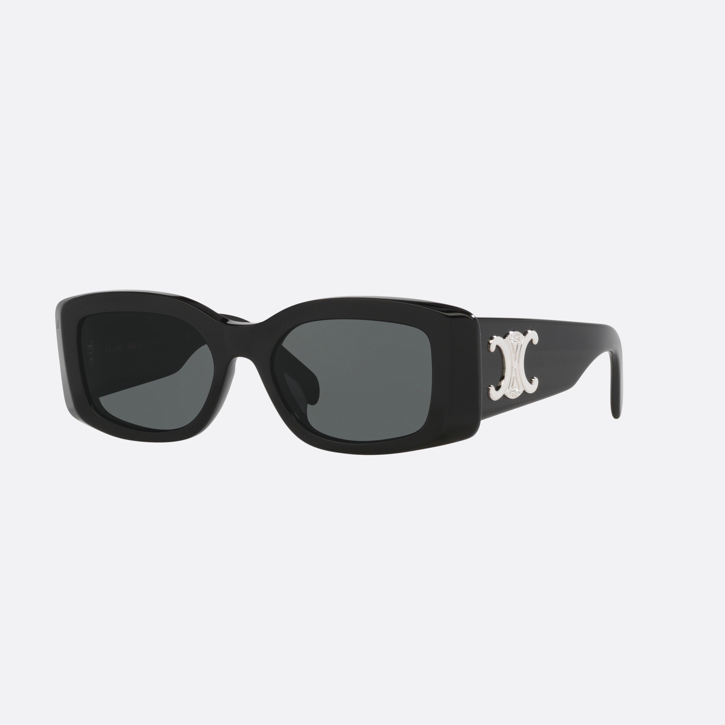 Celine 53mm Triomphe Cl40282u 01a Black Rectangle Women Sunglasses - Main View