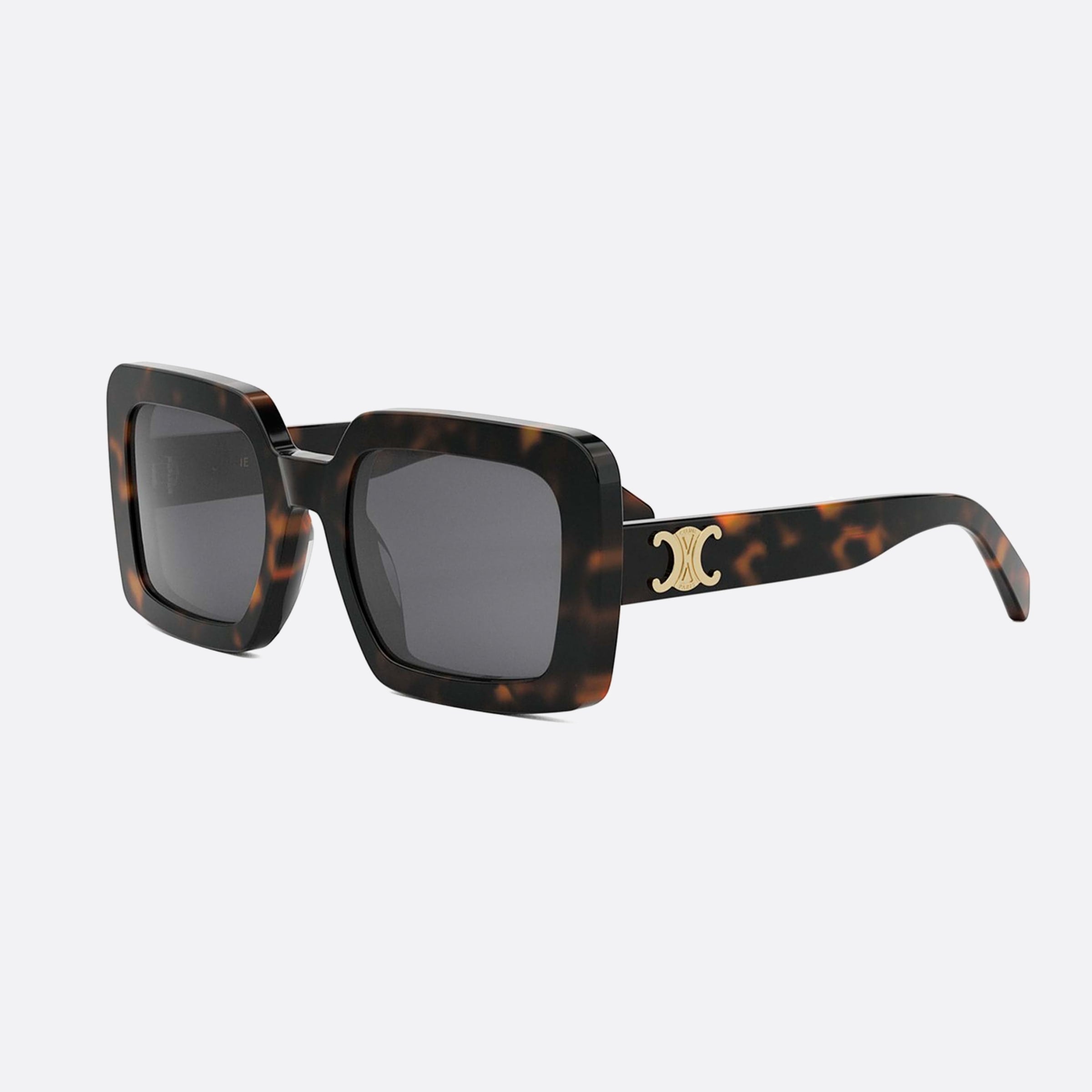 Celine 56mm Triomphe Cl40304u 52a Havana Squared Women Sunglasses - Main View