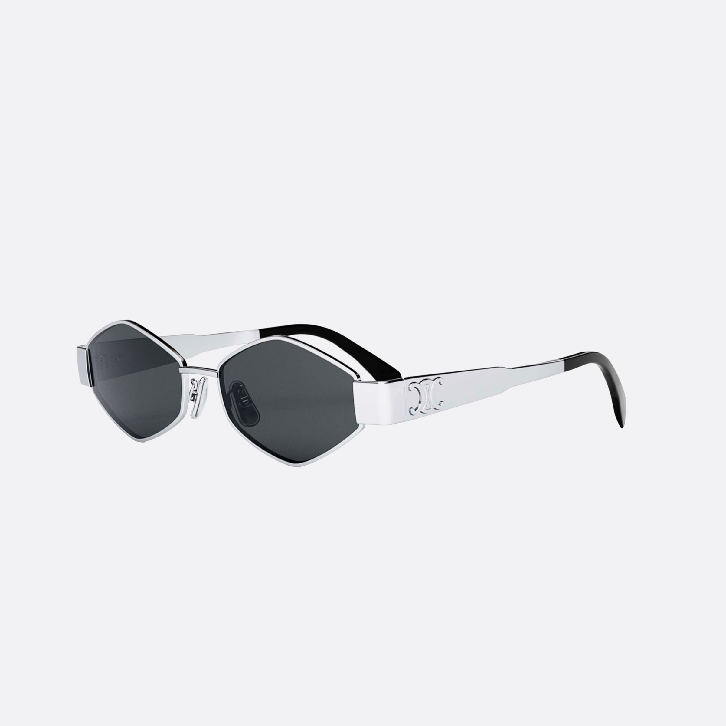 Celine 54mm Triomphe Metal Cl40254u 16a Grey Geometric Women Sunglasses - Main View