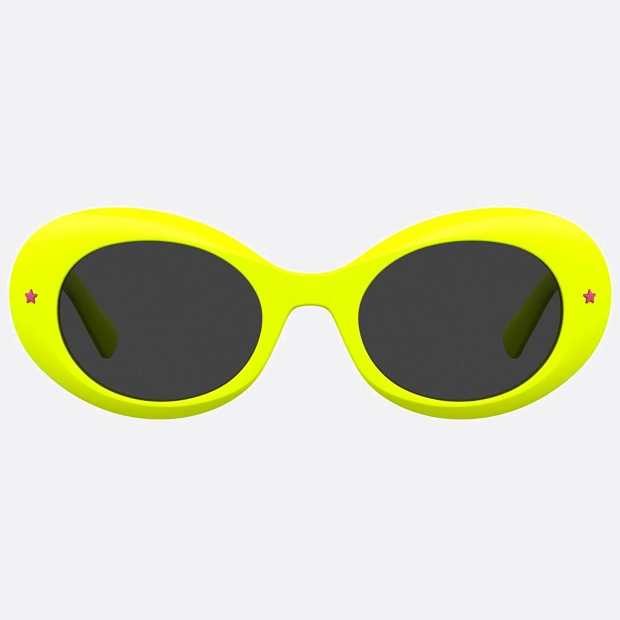 Chiara 50mm Ferragni 40g Yellow Round Women Sunglasses - Main View