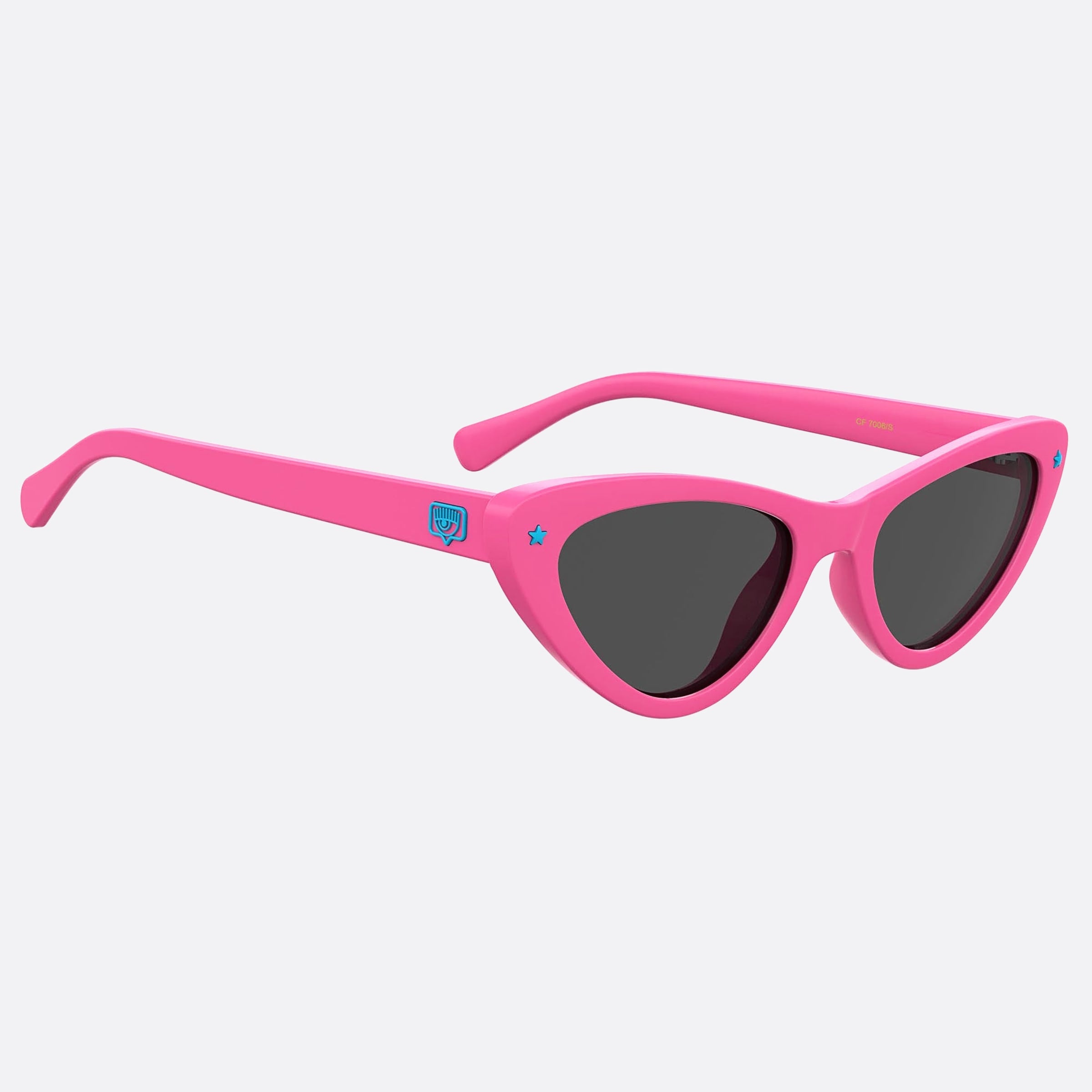 Chiara 53mm Ferragni 35j Pink Cat Eye Women Sunglasses - Detail View