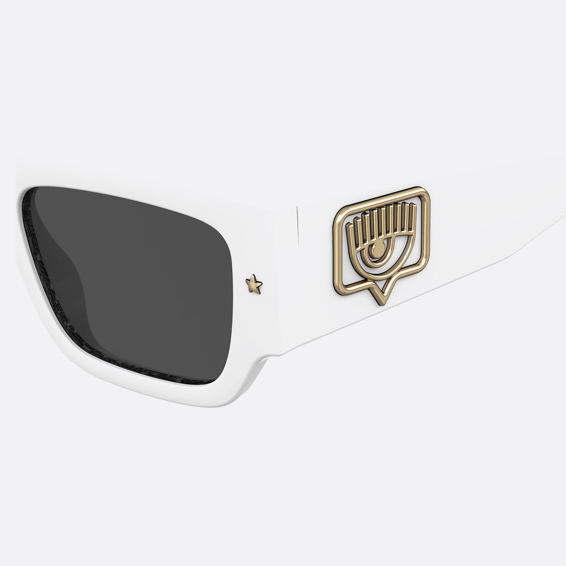 Chiara 53mm Ferragni Vk6 White Geometric Women Sunglasses - Lifestyle Shot