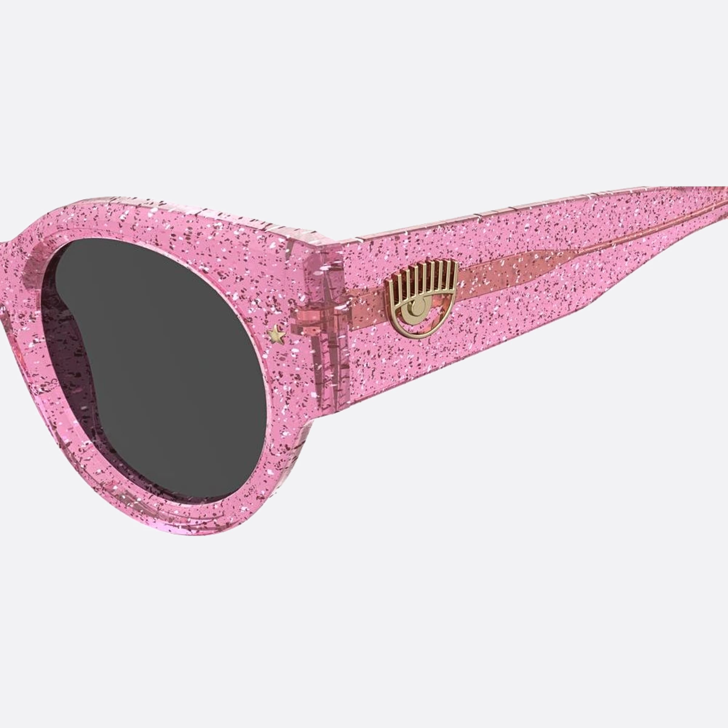 Chiara 47mm Ferragni W66 Pink Squared Women Sunglasses - Lifestyle Shot