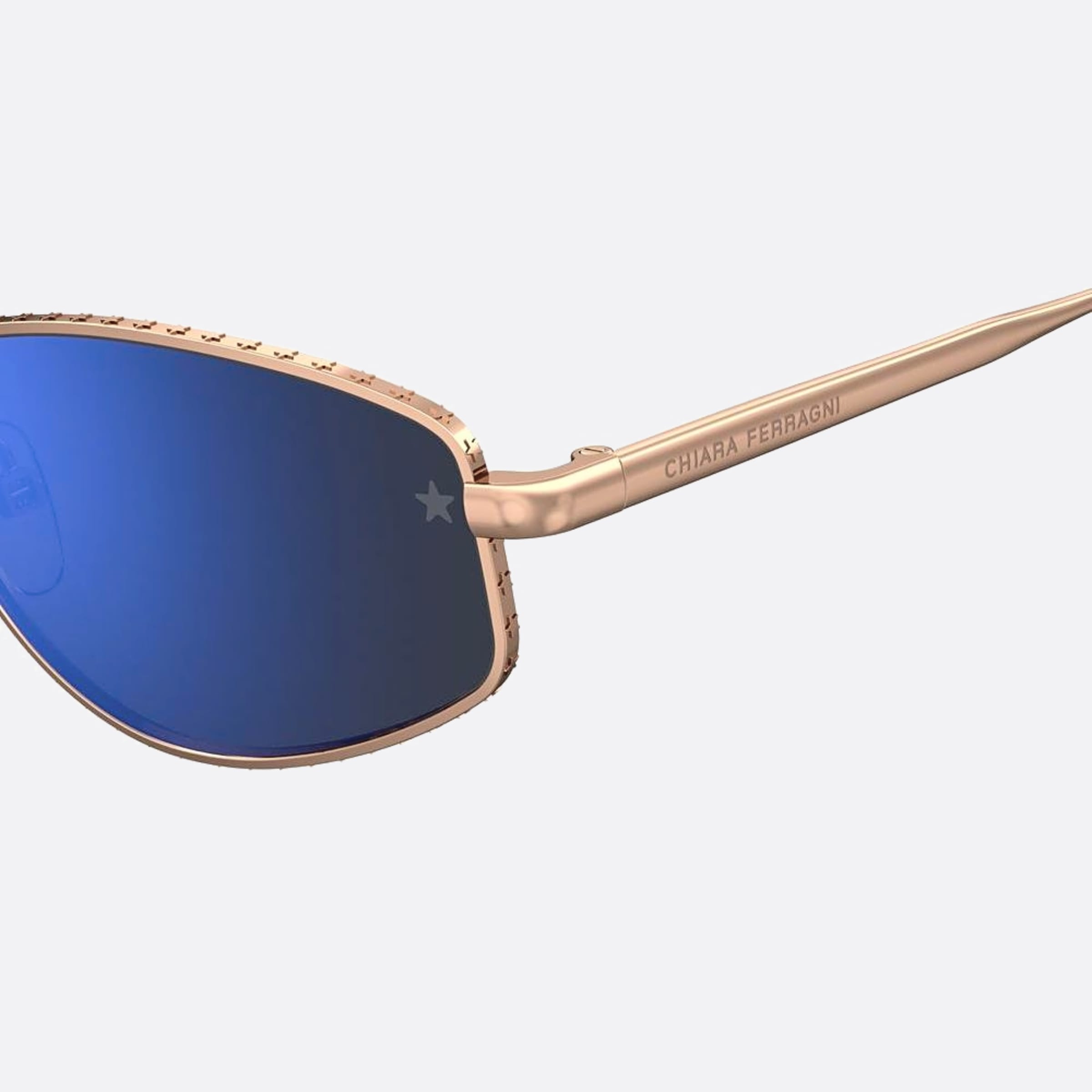 Chiara 56mm Ferragni Lks Gold Squared Women Sunglasses - Lifestyle Shot