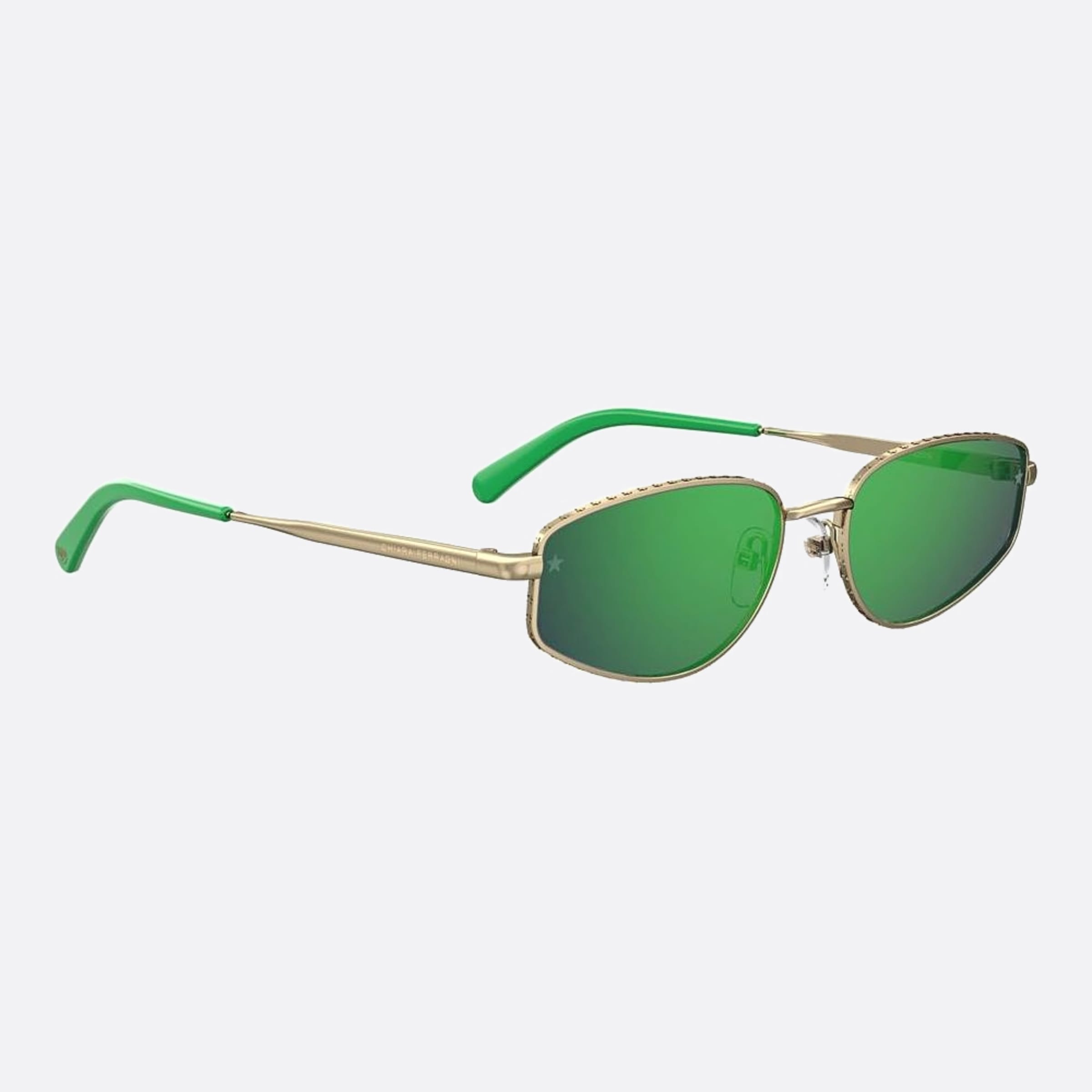 Chiara 56mm Ferragni Pef Gold Squared Women Sunglasses - Detail View