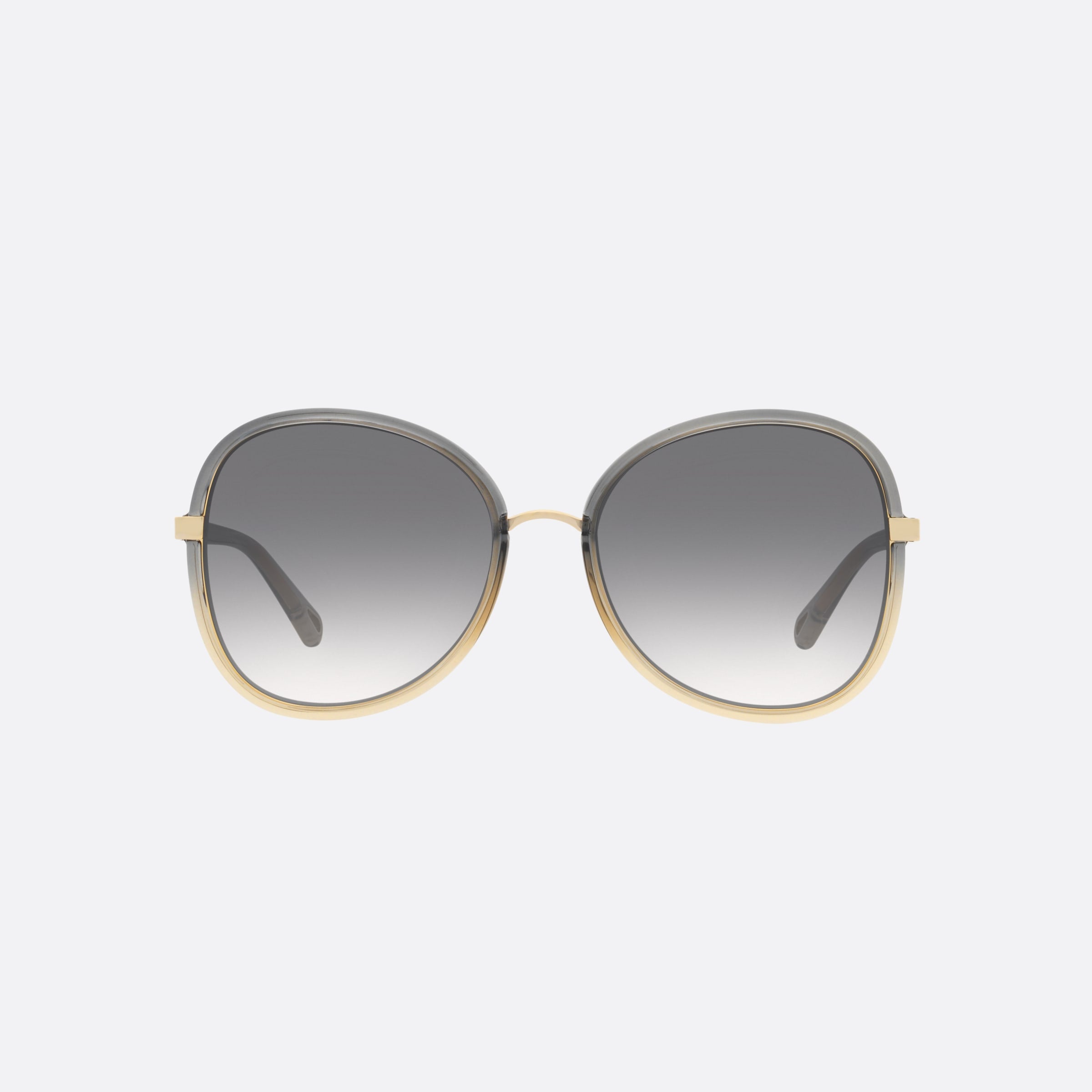 Chlo 57mm Grey Round Women Sunglasses - Side View