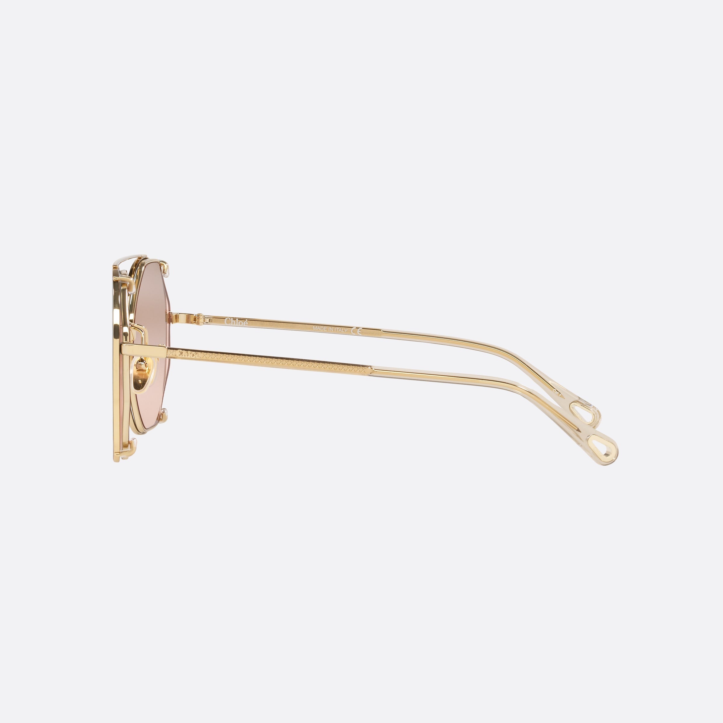 Chlo 57mm Grey Round Women Sunglasses - Detail View