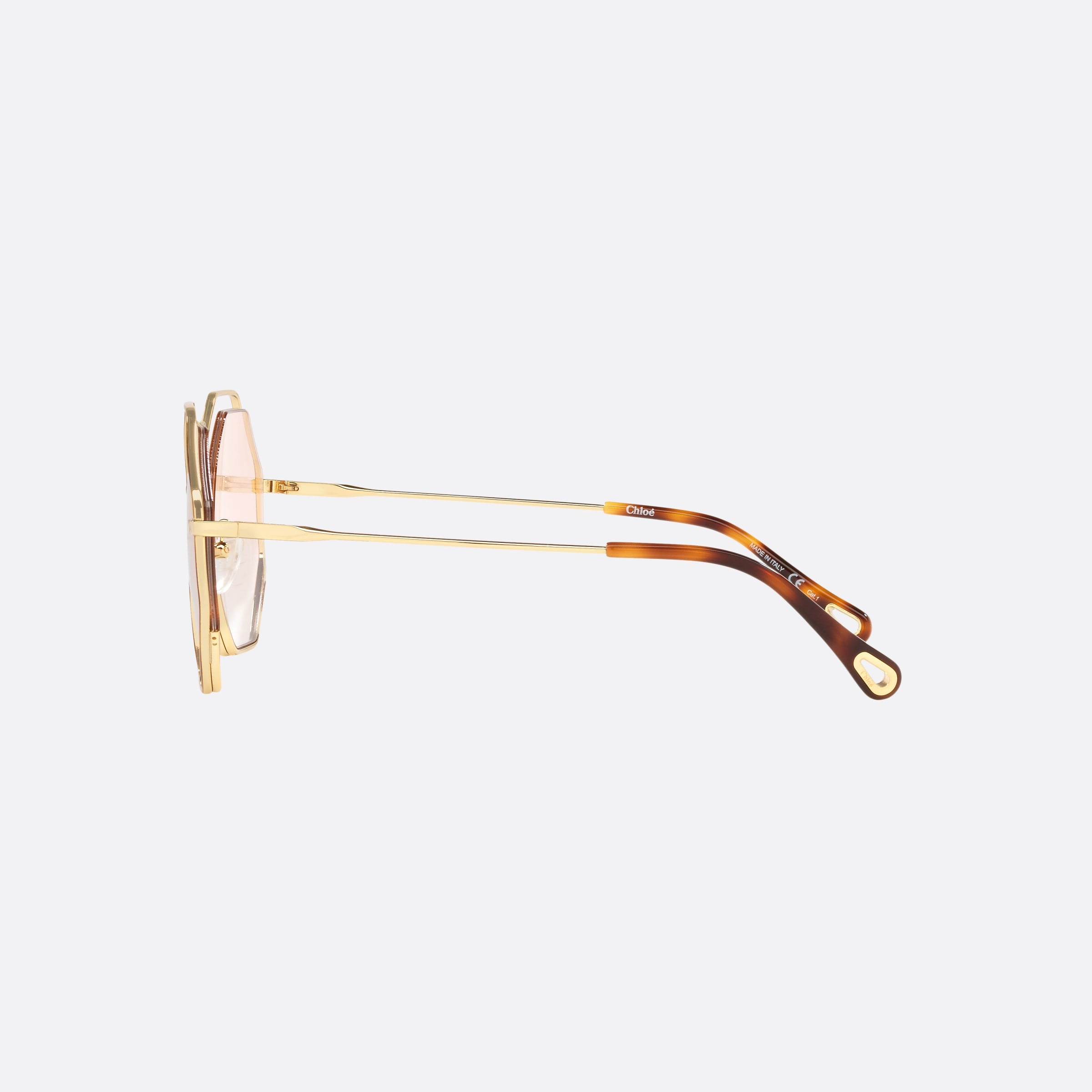 Chlo 53mm Grey Round Women Sunglasses - Detail View