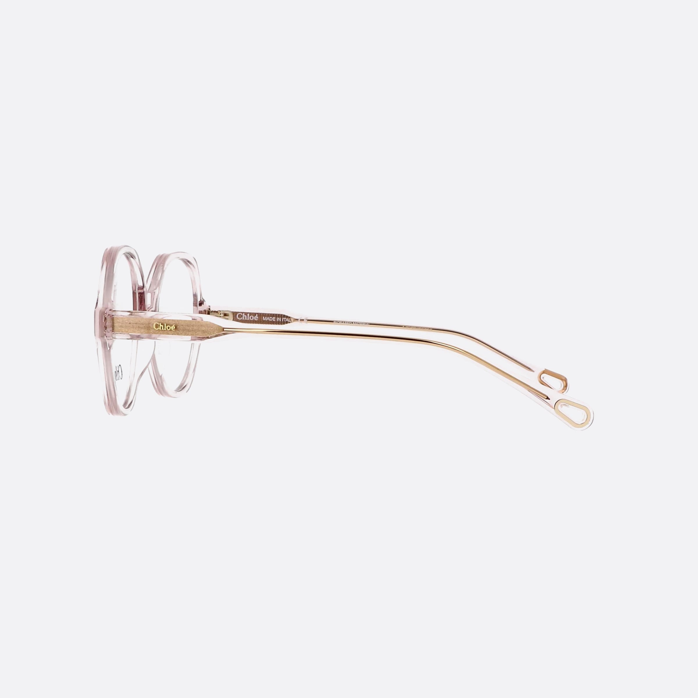 Chlo 53mm Clear Hexagonal Women Eyeglasses - Detail View