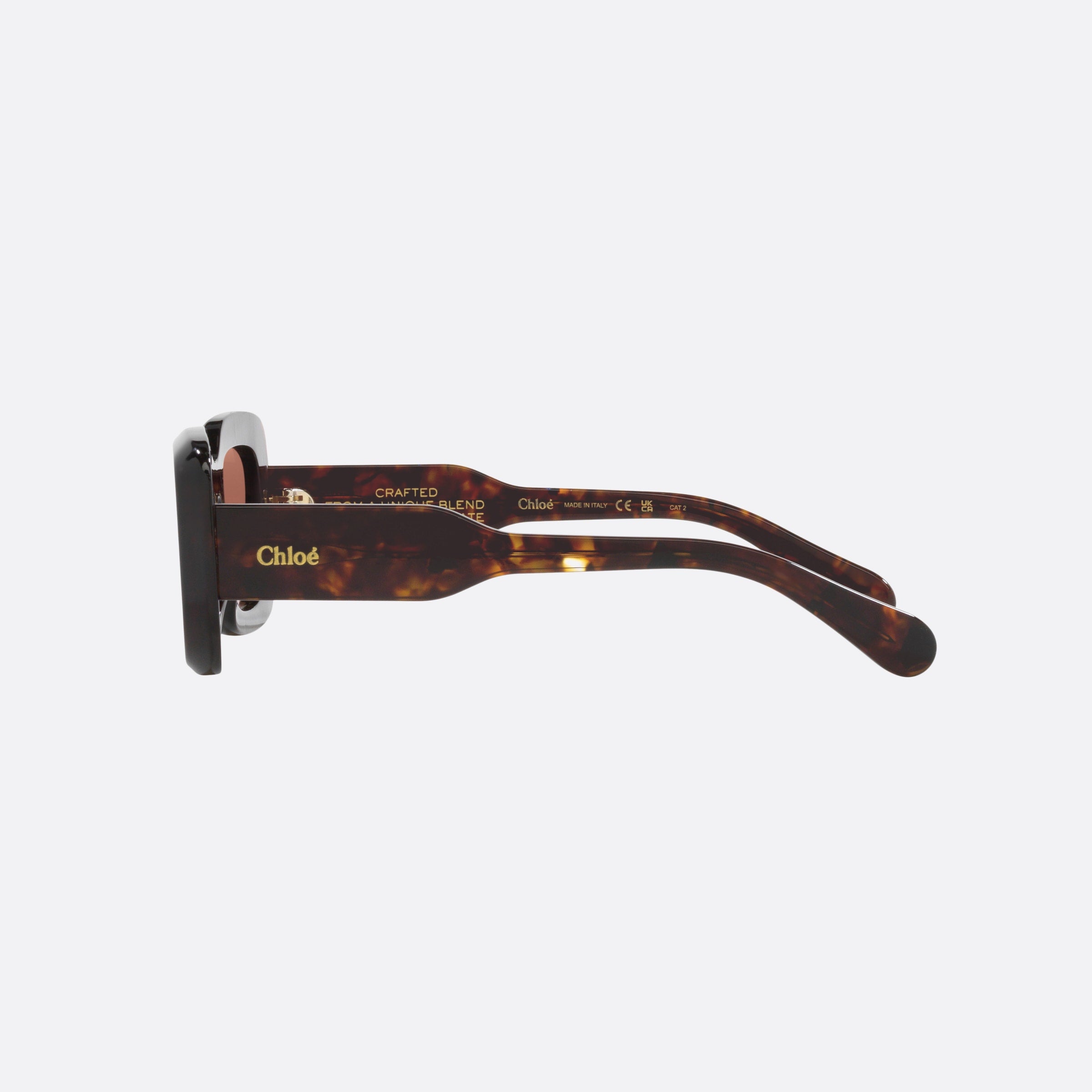 Chlo 51mm Tortoise Square Women Sunglasses - Detail View