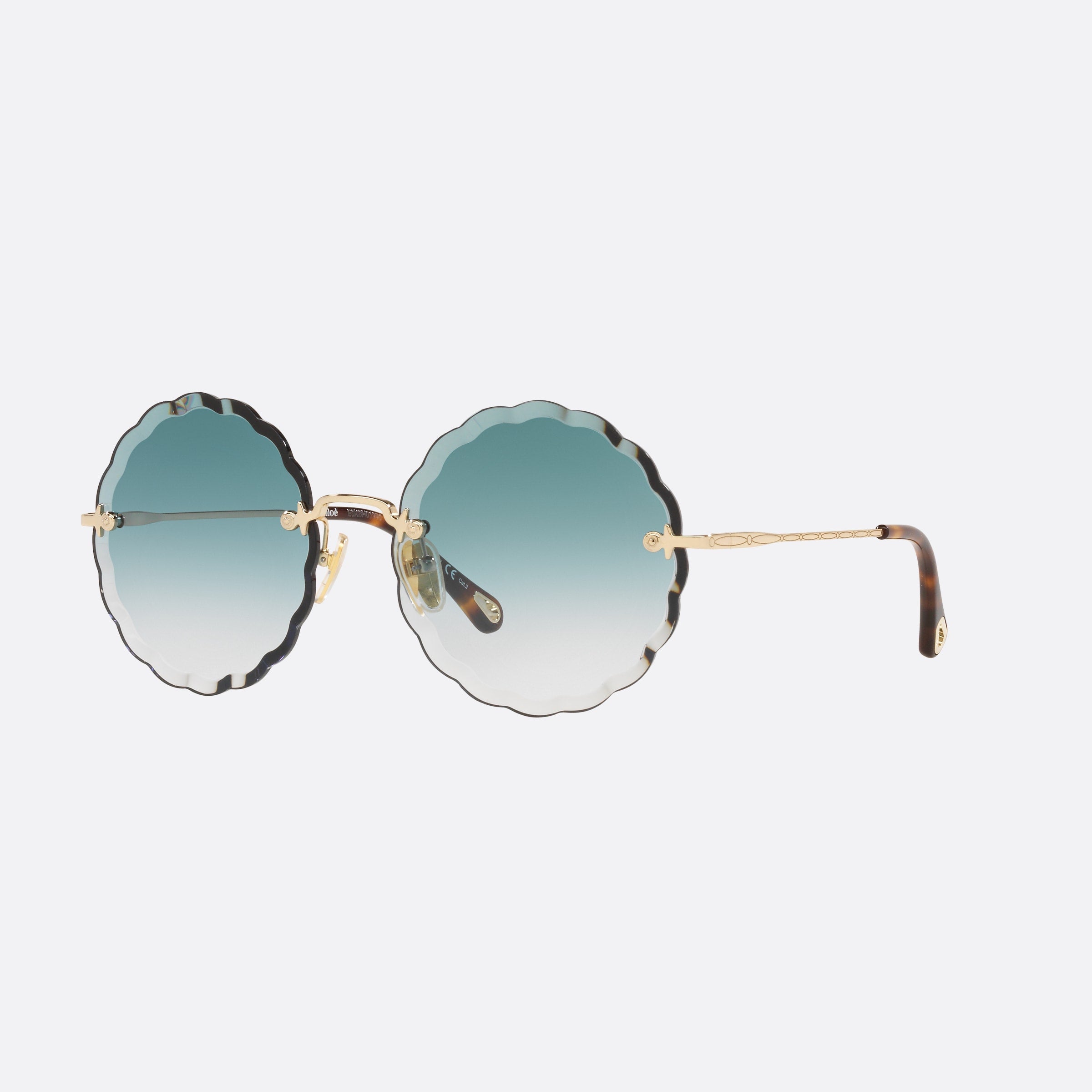 Chloe 60mm Brown Round Women Sunglasses - Main View