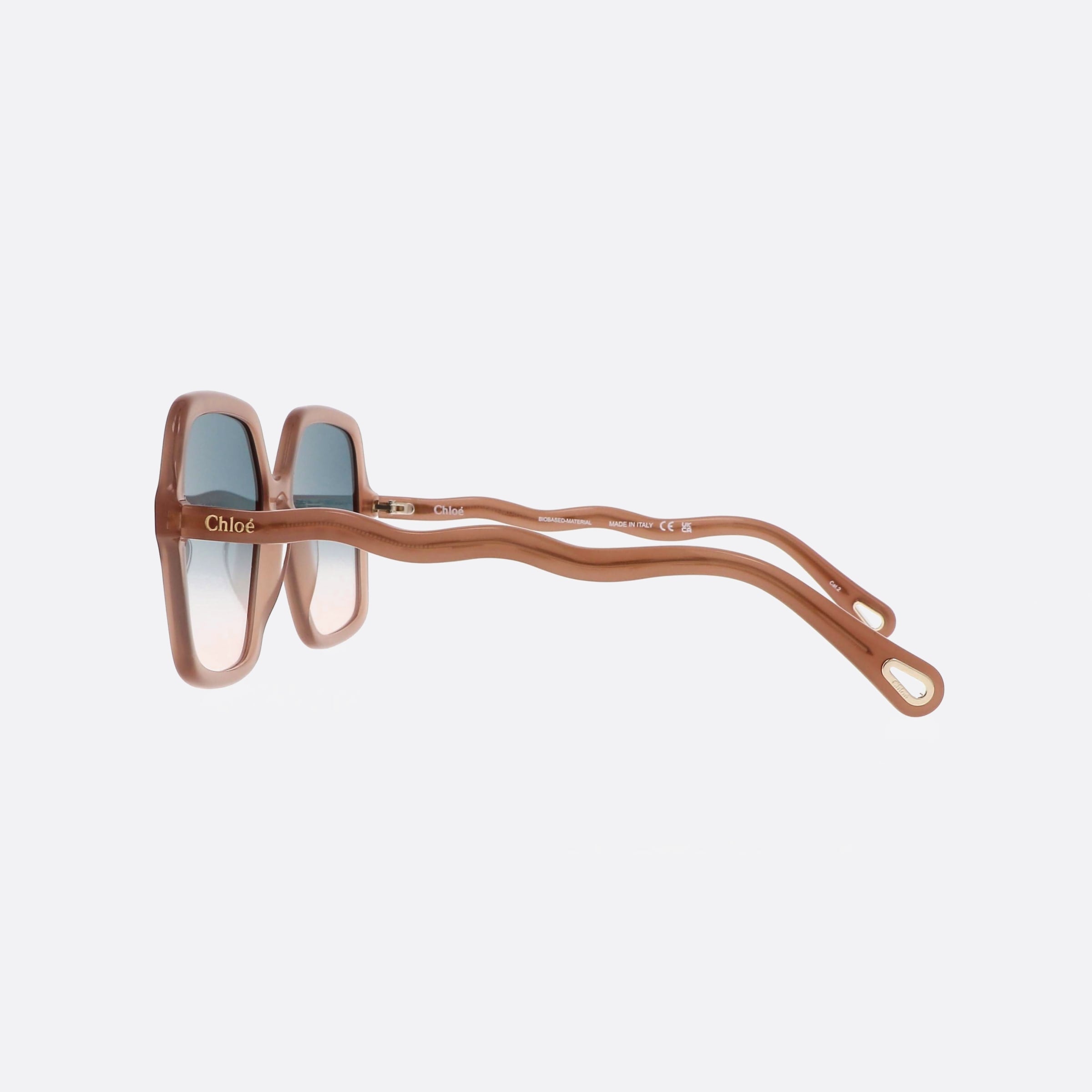 Chloe 58mm Pink Oversize Women Sunglasses - Detail View