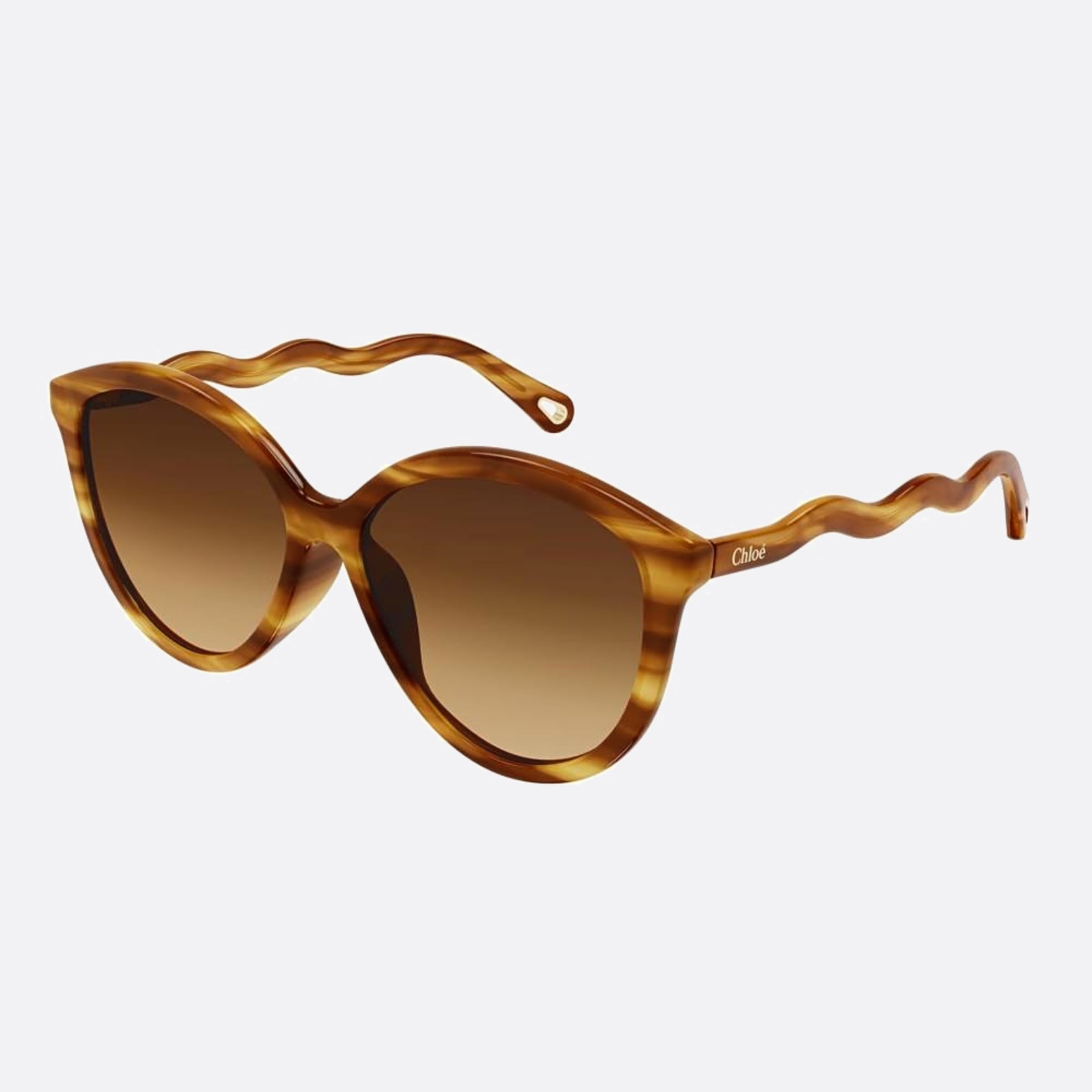 Chloe 57mm Hbb Havana Pantos Women Sunglasses - Side View