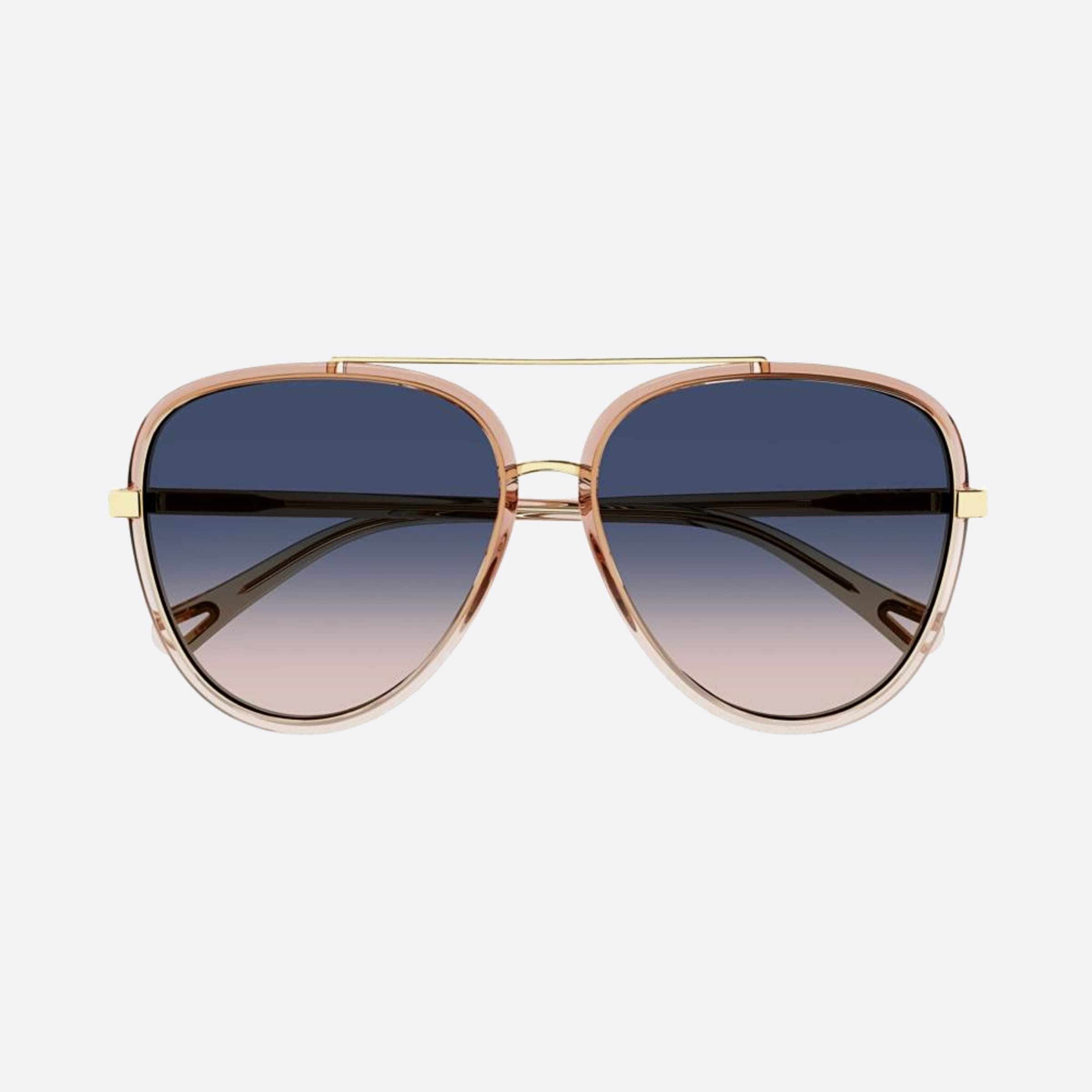 Chloe 58mm Hty Orange Pilot Women Sunglasses - Main View