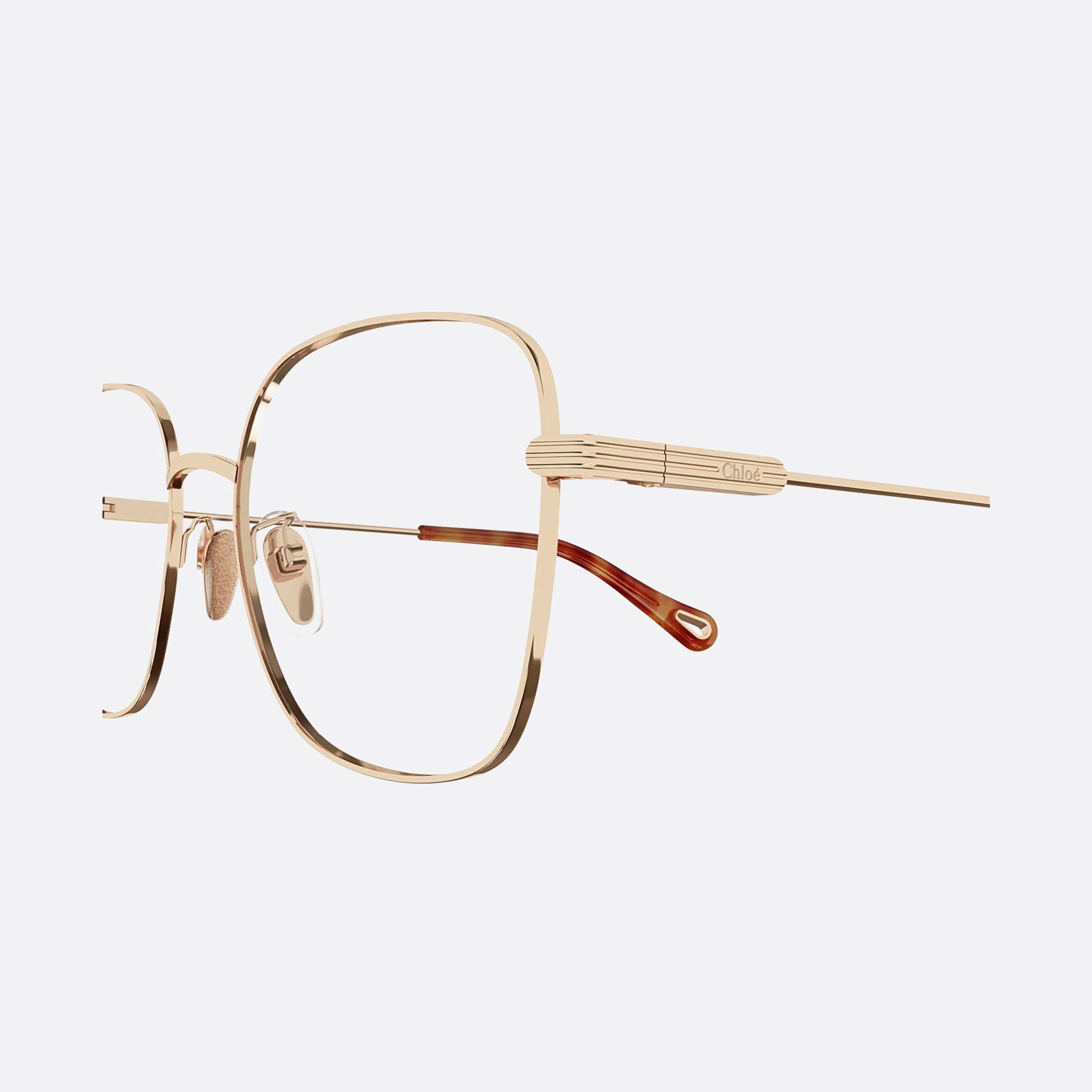 Chloe 54mm Ch0141oa Rose Gold Geometric Women Eyeglasses - Detail View