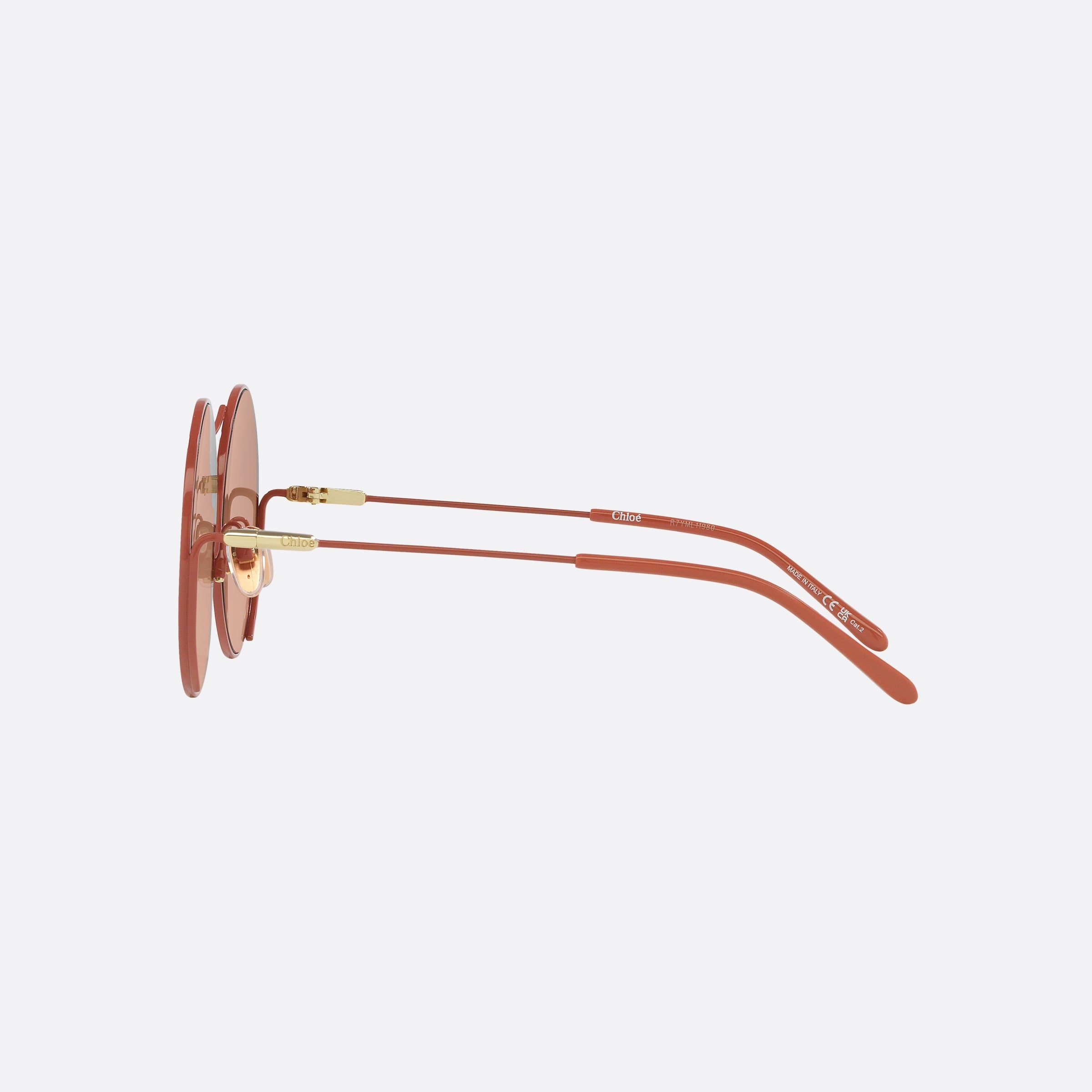 Chloe 58mm Pink Rectangle Women Sunglasses - Detail View