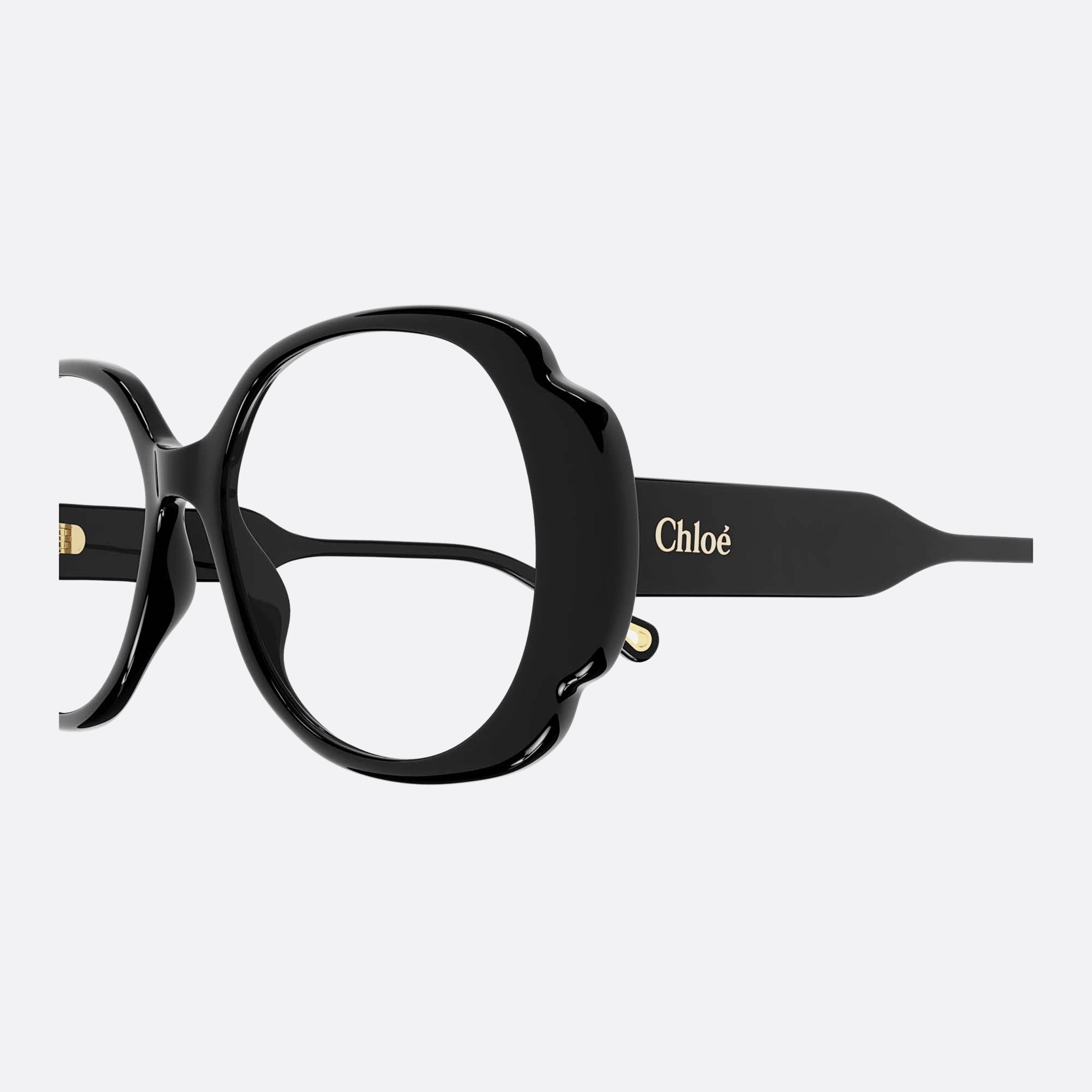 Chloe 53mm Black Butterfly Women Eyeglasses - Detail View