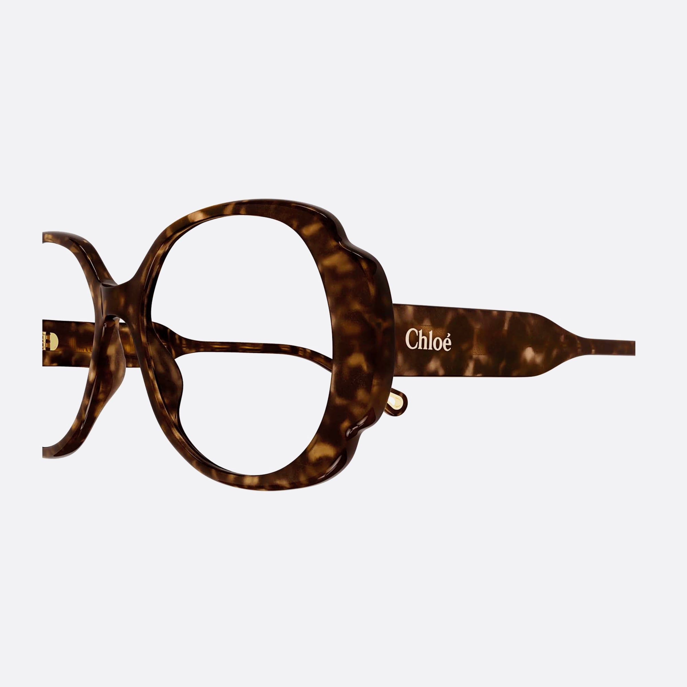 Chloe 53mm Havana Butterfly Women Eyeglasses - Detail View