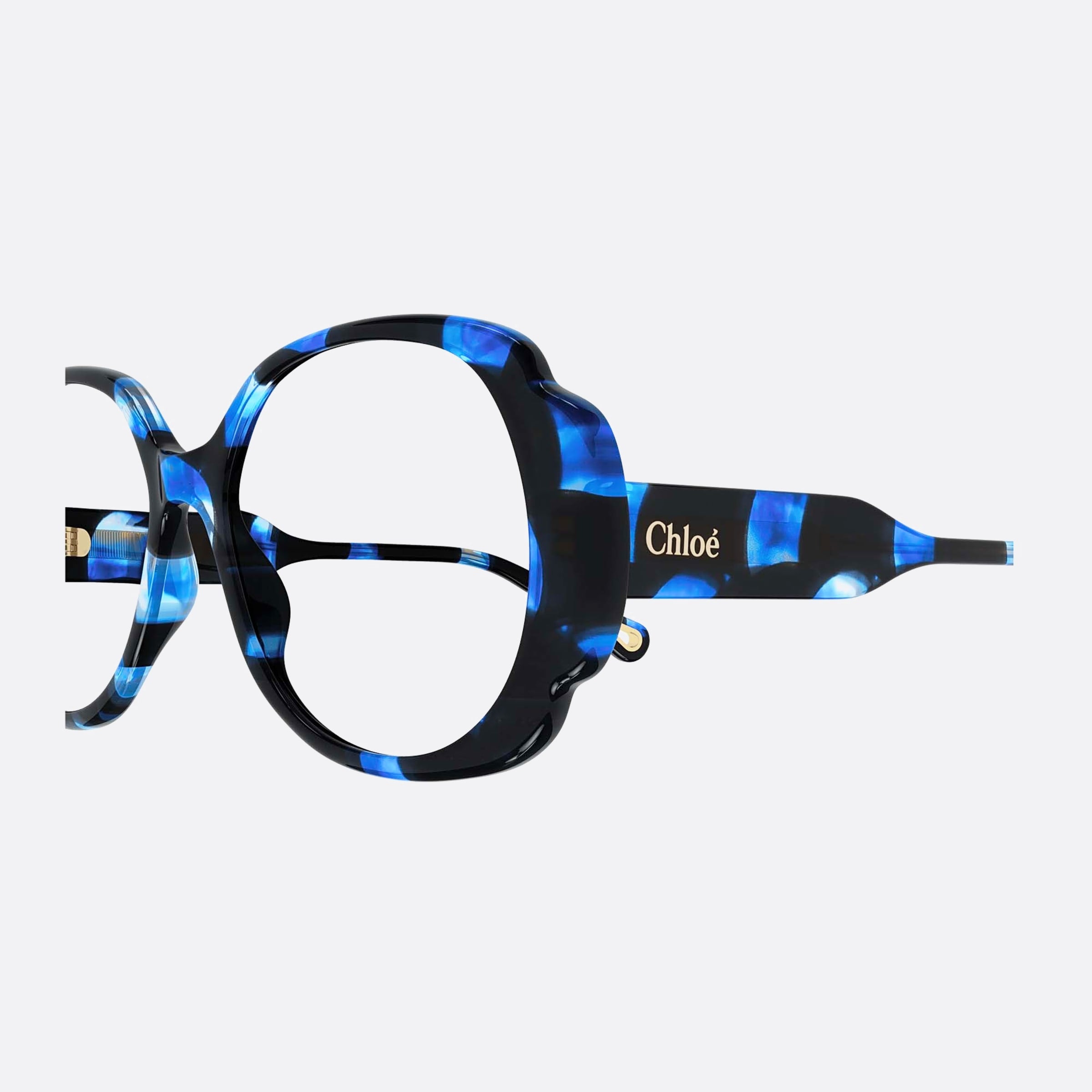 Chloe 53mm Blue Butterfly Women Eyeglasses - Detail View