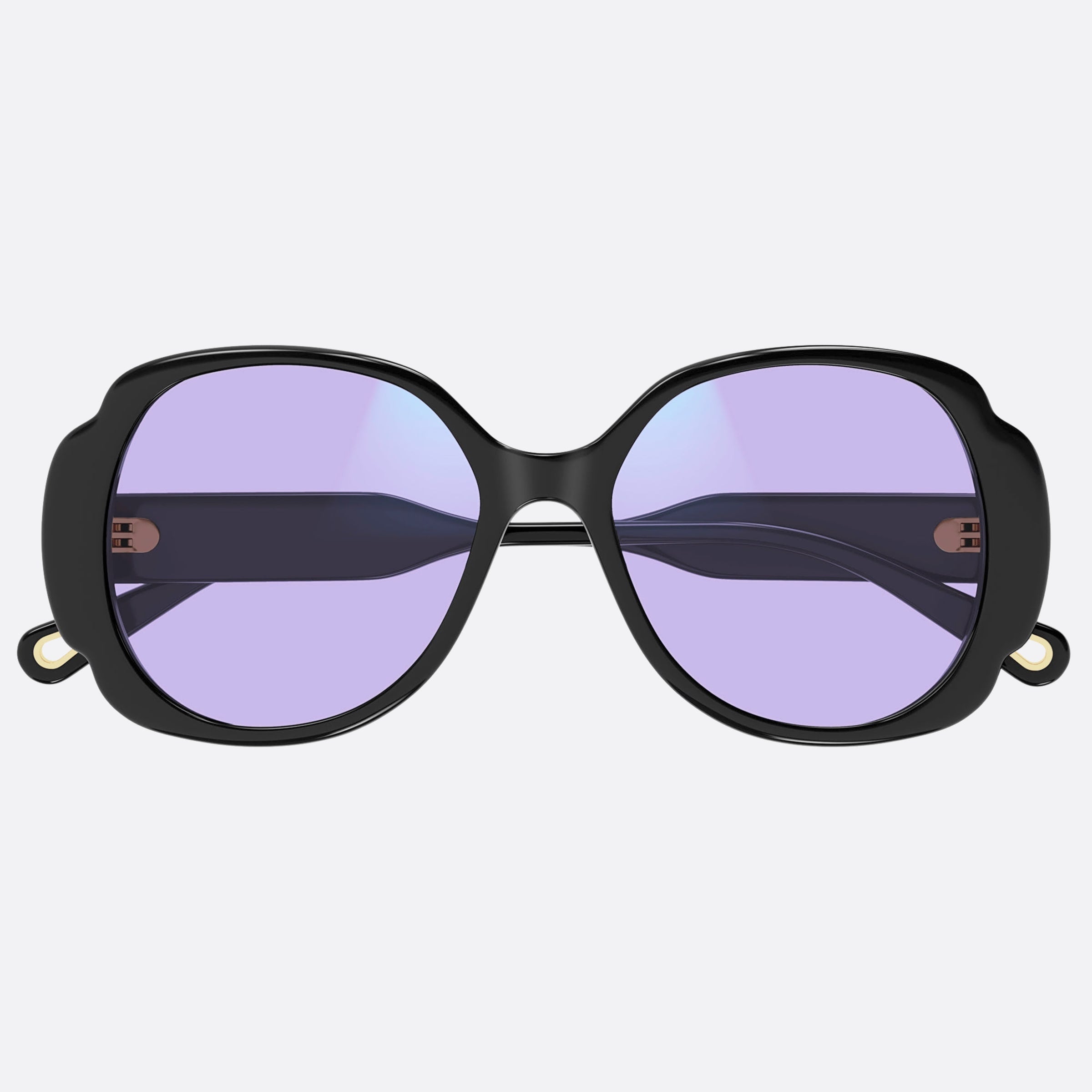 Chloe 53mm Black Butterfly Women Sunglasses - Detail View