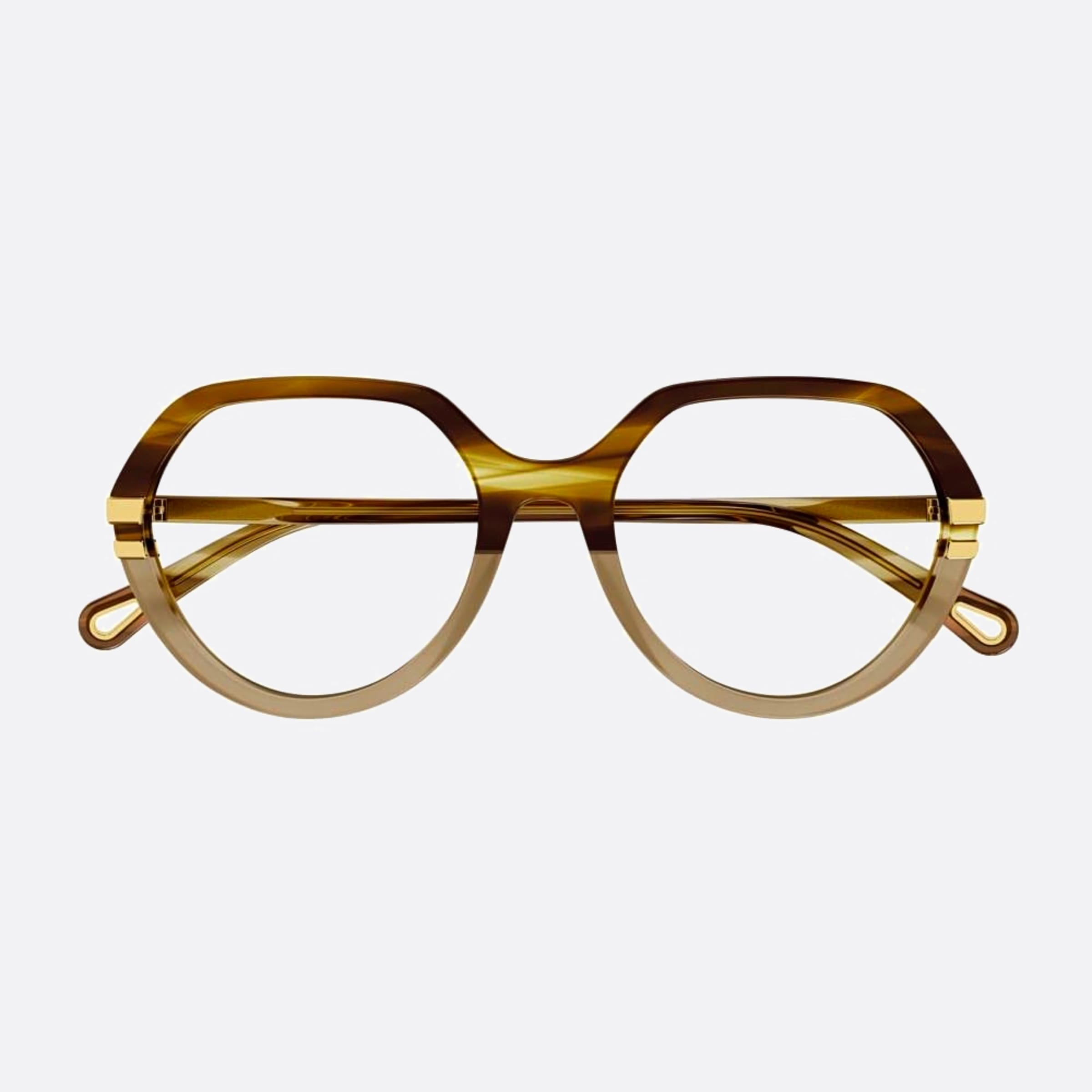 Chloe 54mm Havana Round Women Eyeglasses - Main View