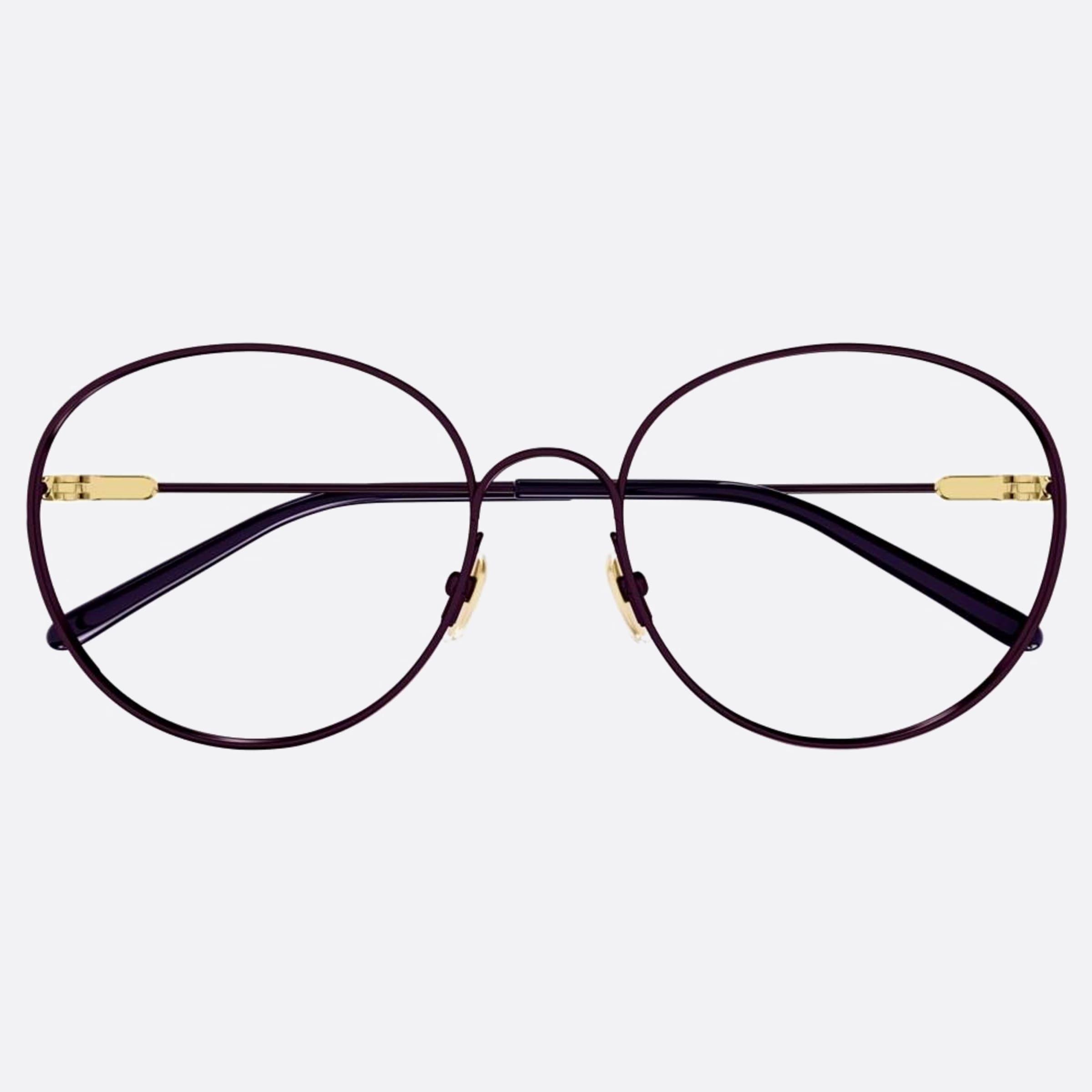 Chloe 57mm Red Round Women Eyeglasses - Main View