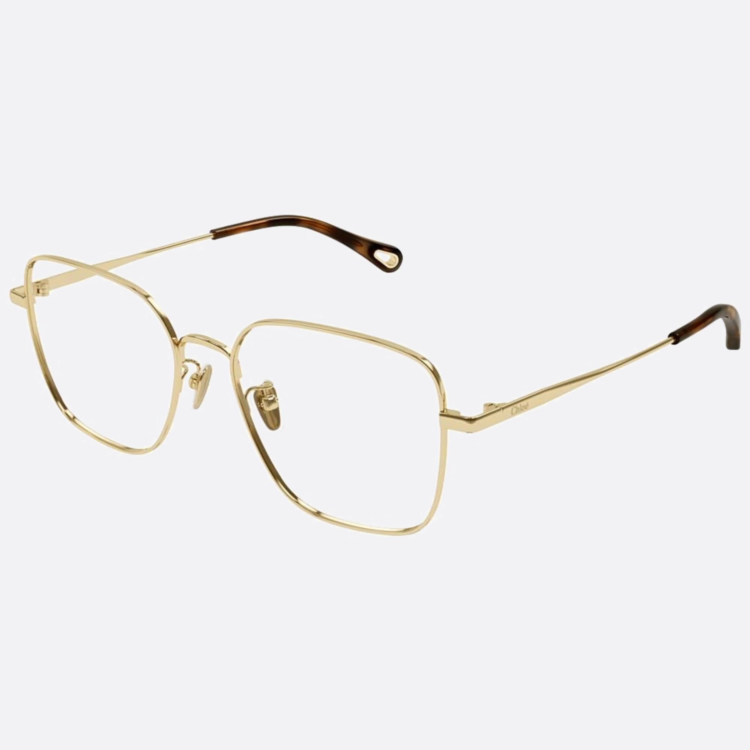Chloe 54mm Ch0214oa Gold Squared Women Eyeglasses - Side View