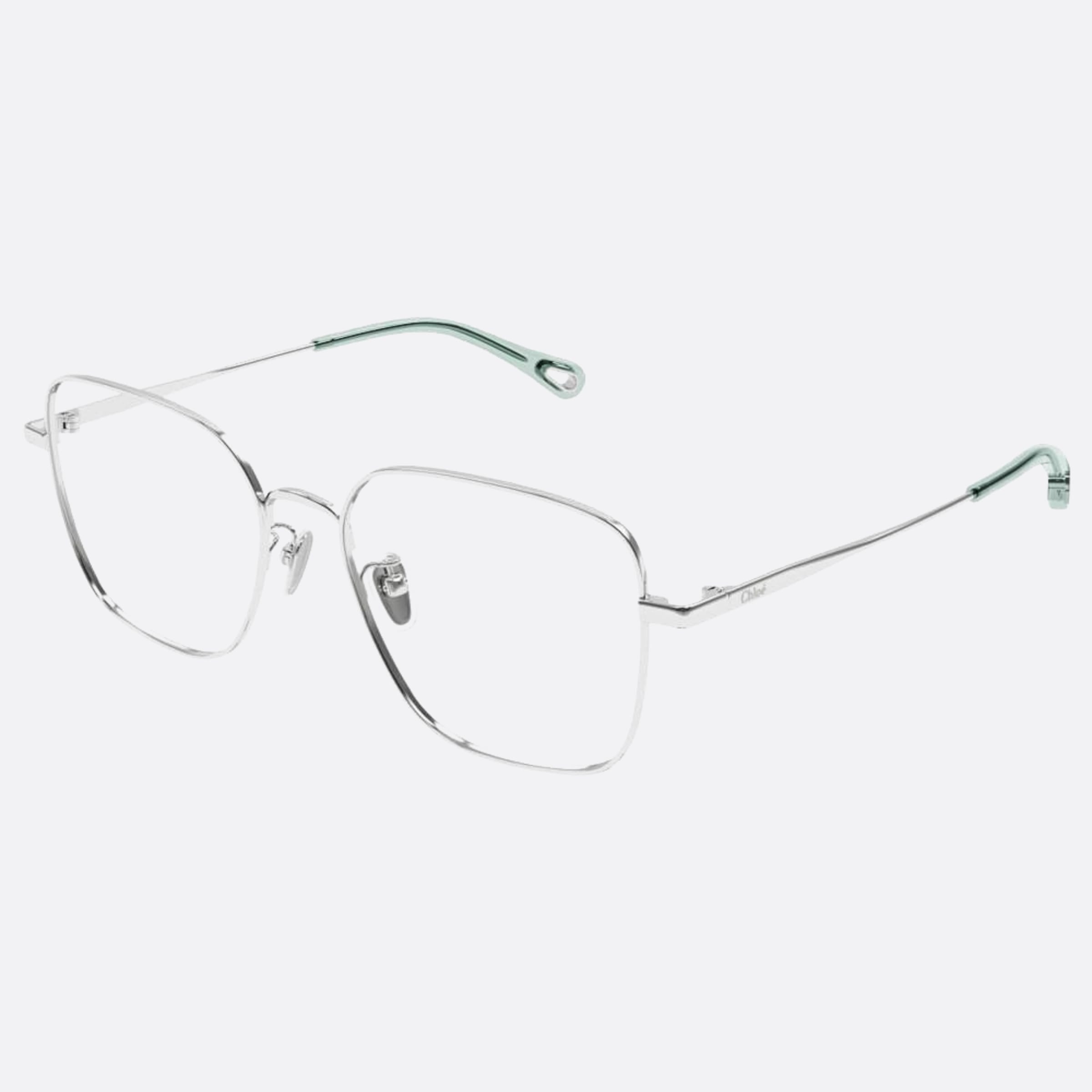 Chloe 54mm Ch0214oa Silver Squared Women Eyeglasses - Side View