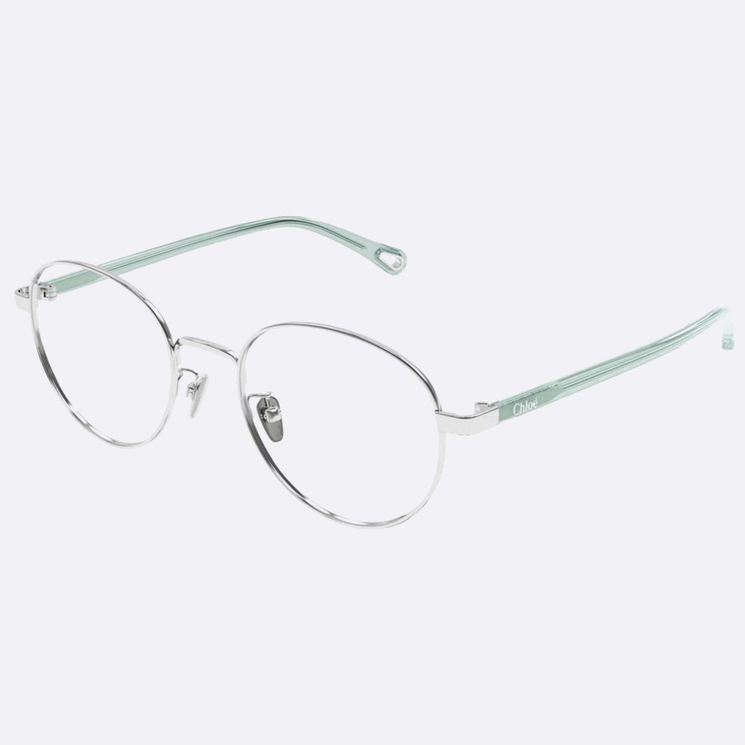 Chloe 52mm Ch0216oa Silver Round Women Eyeglasses - Side View