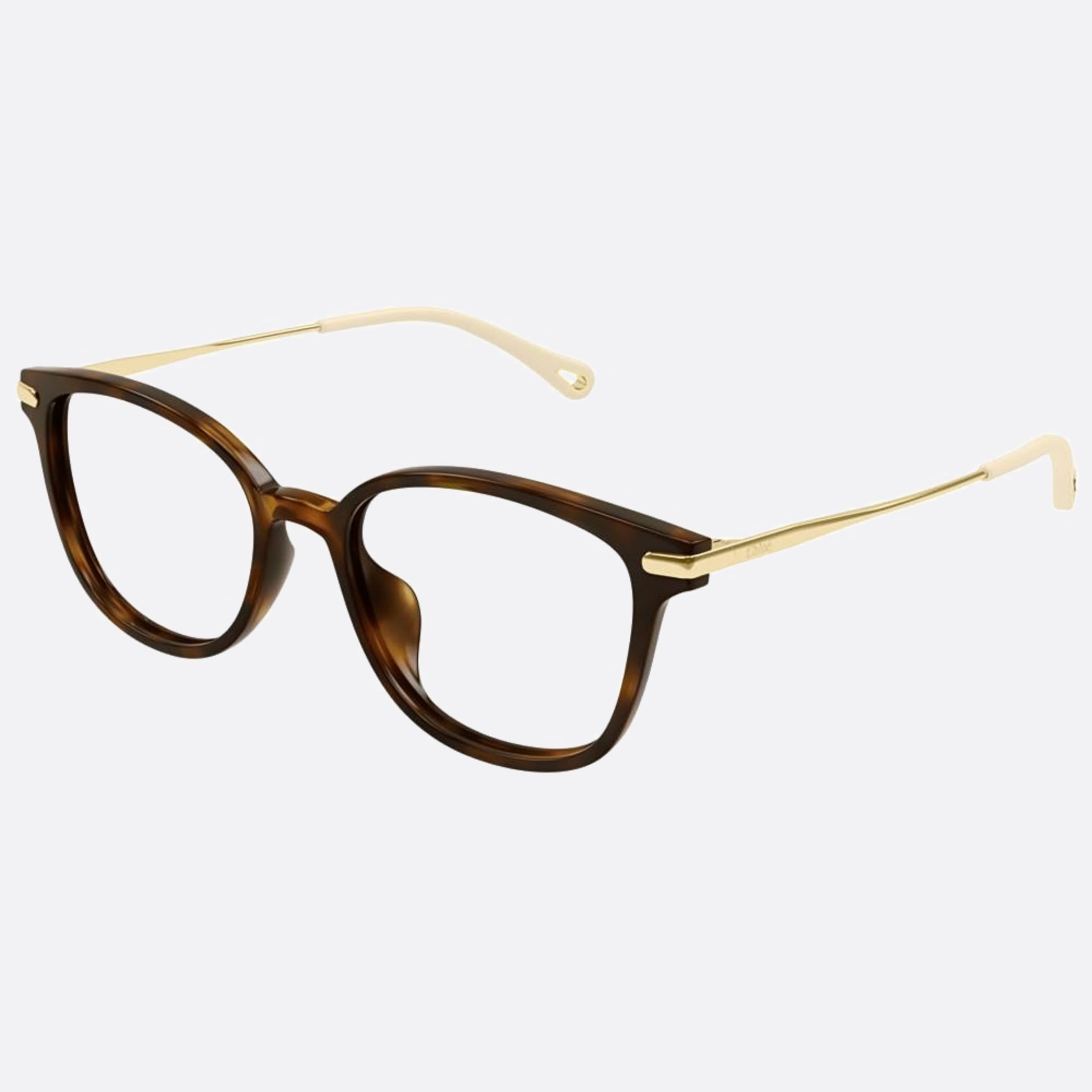 Chloe 53mm Ch0219oa Havana Cat Eye Women Eyeglasses - Side View